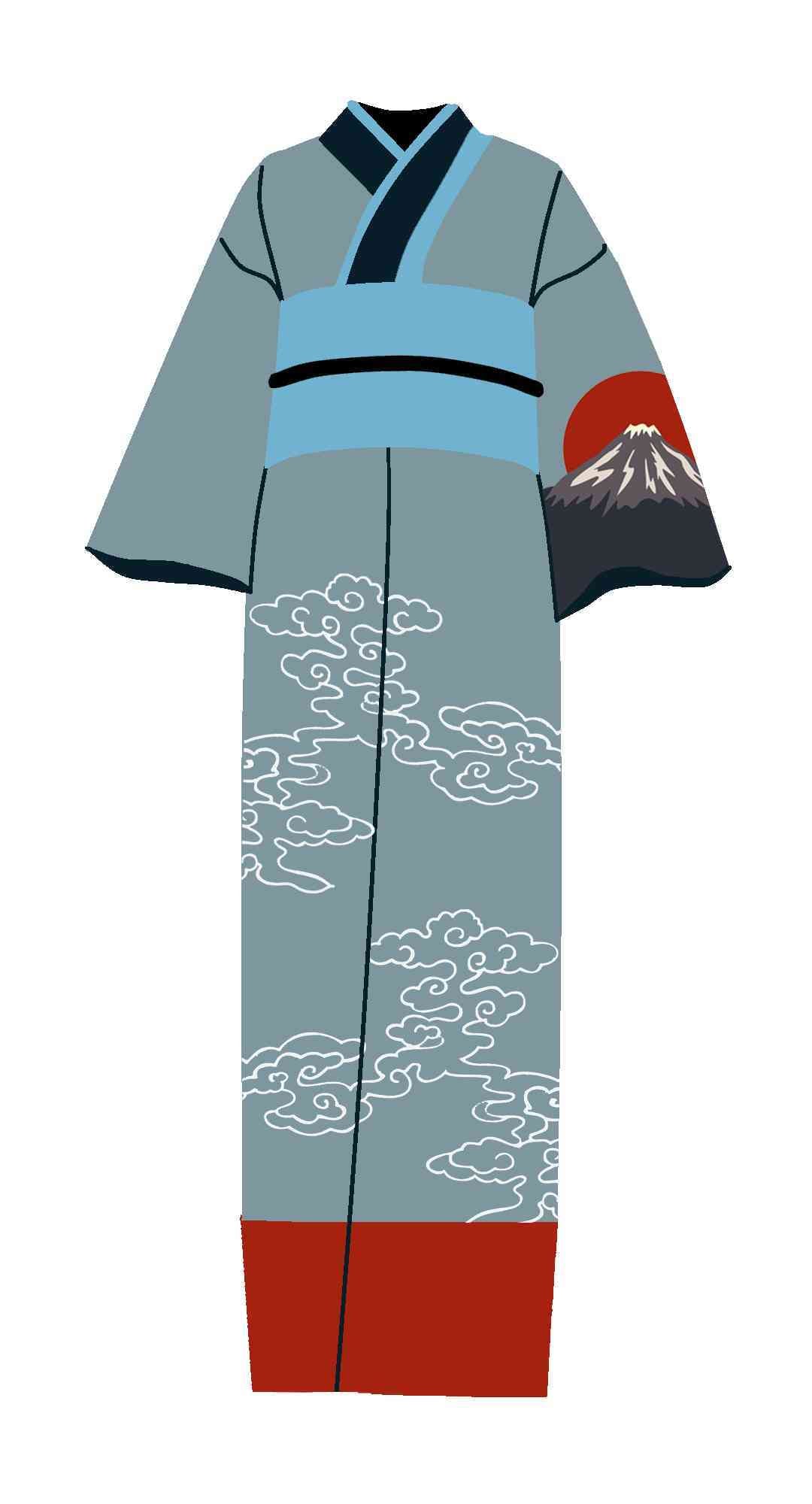 Kimono Mt. Fuji Cultural Dress (Japan)