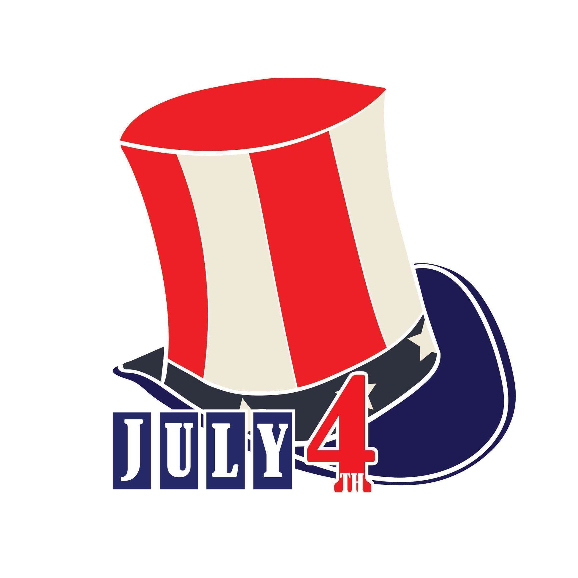 4th of July - High Brimmed Hat