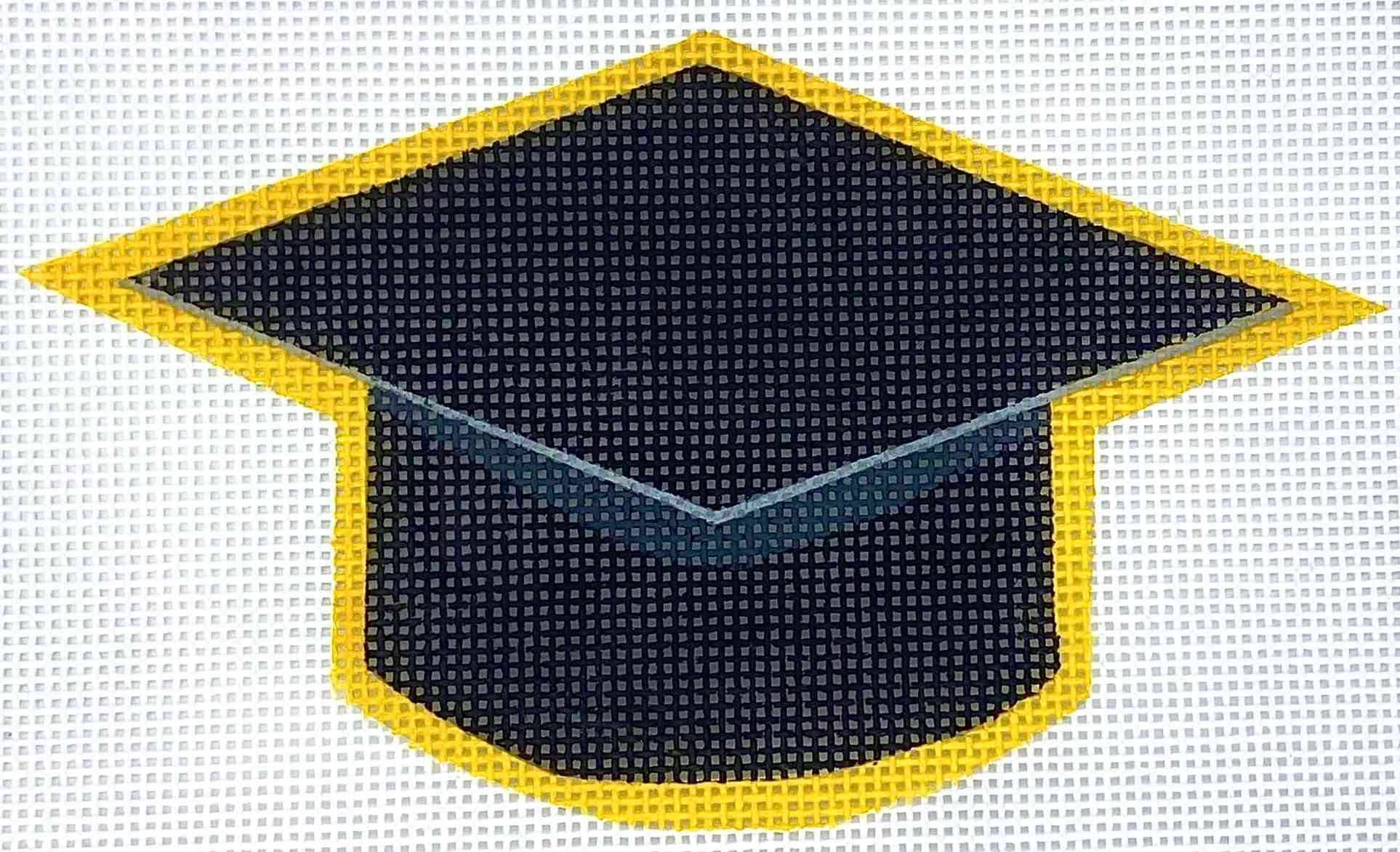 Yellow graduation hat