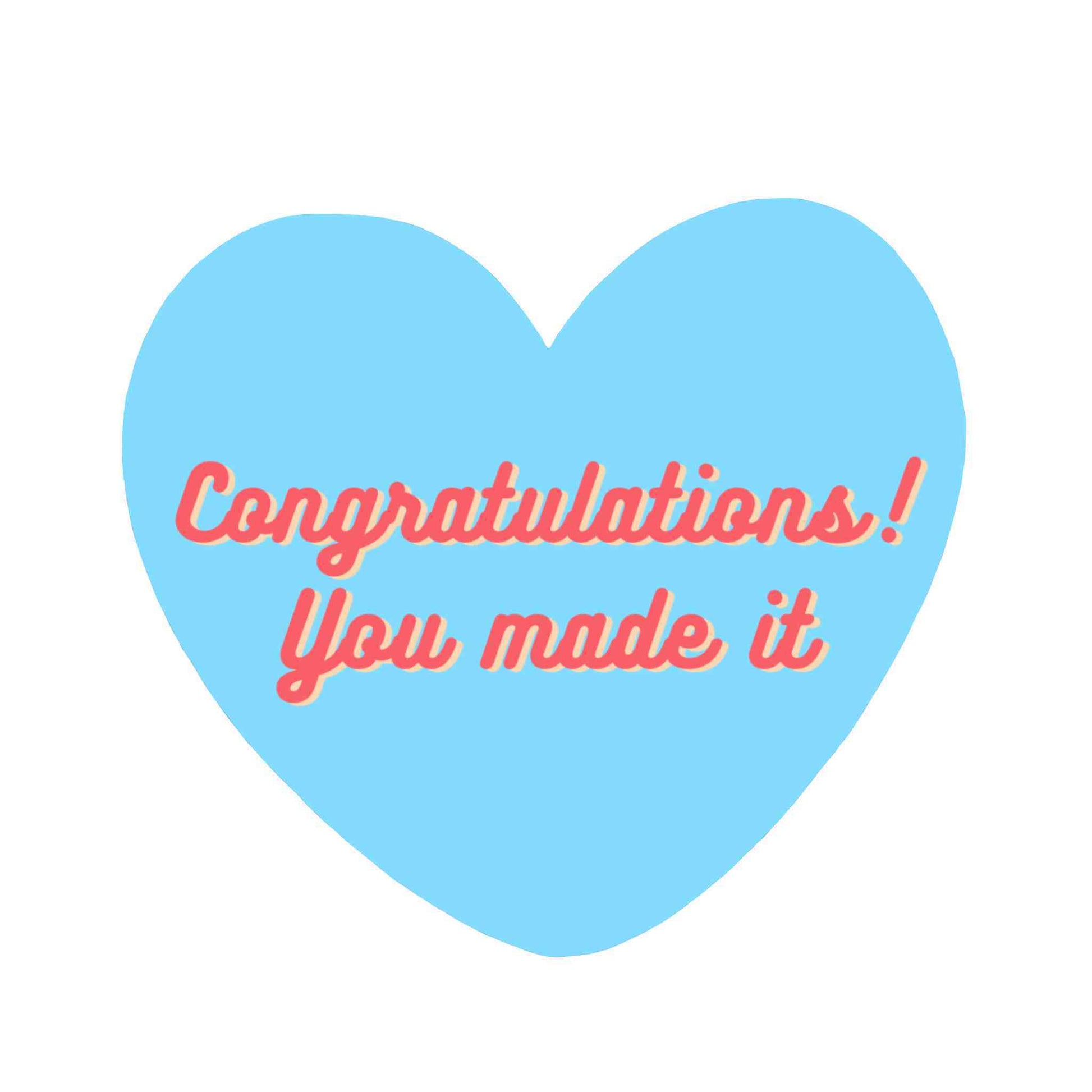 Graduation- Blue congratulations