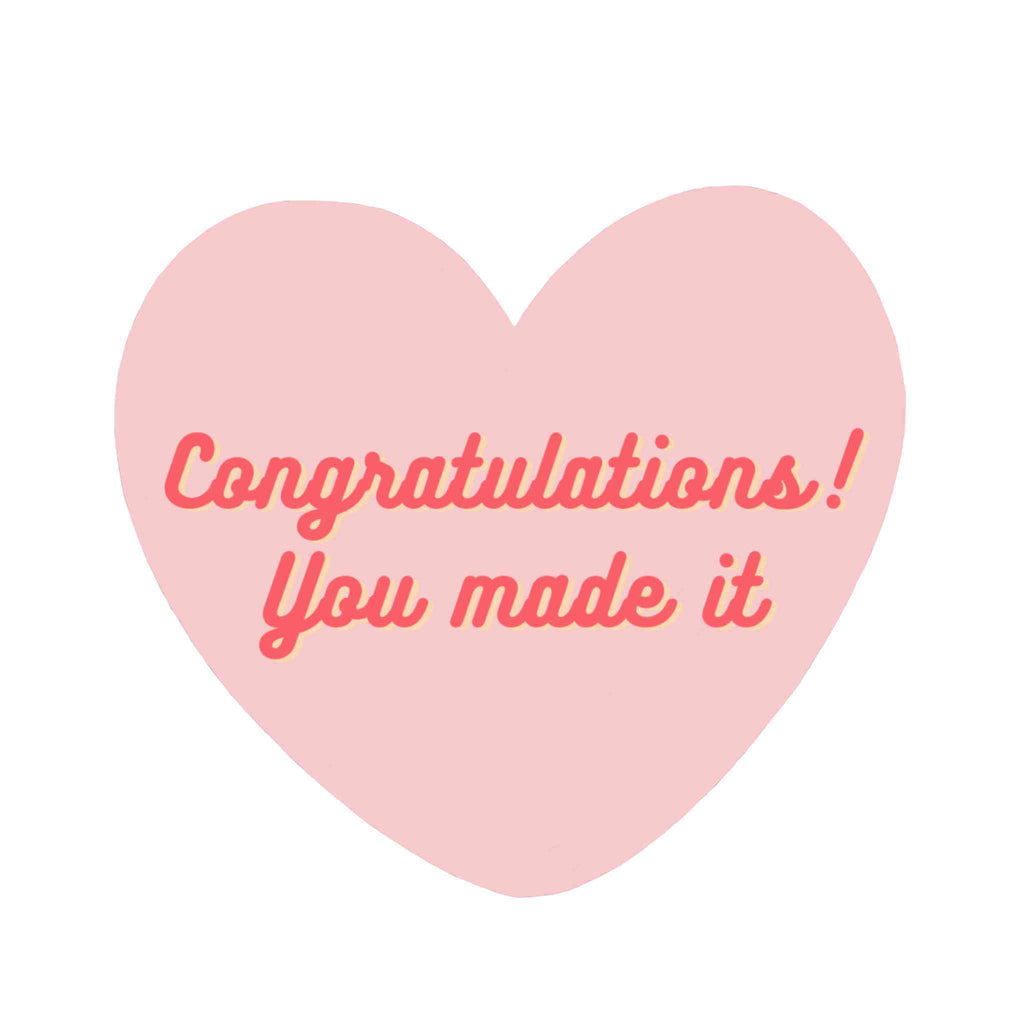 Graduation- Pink congratulations