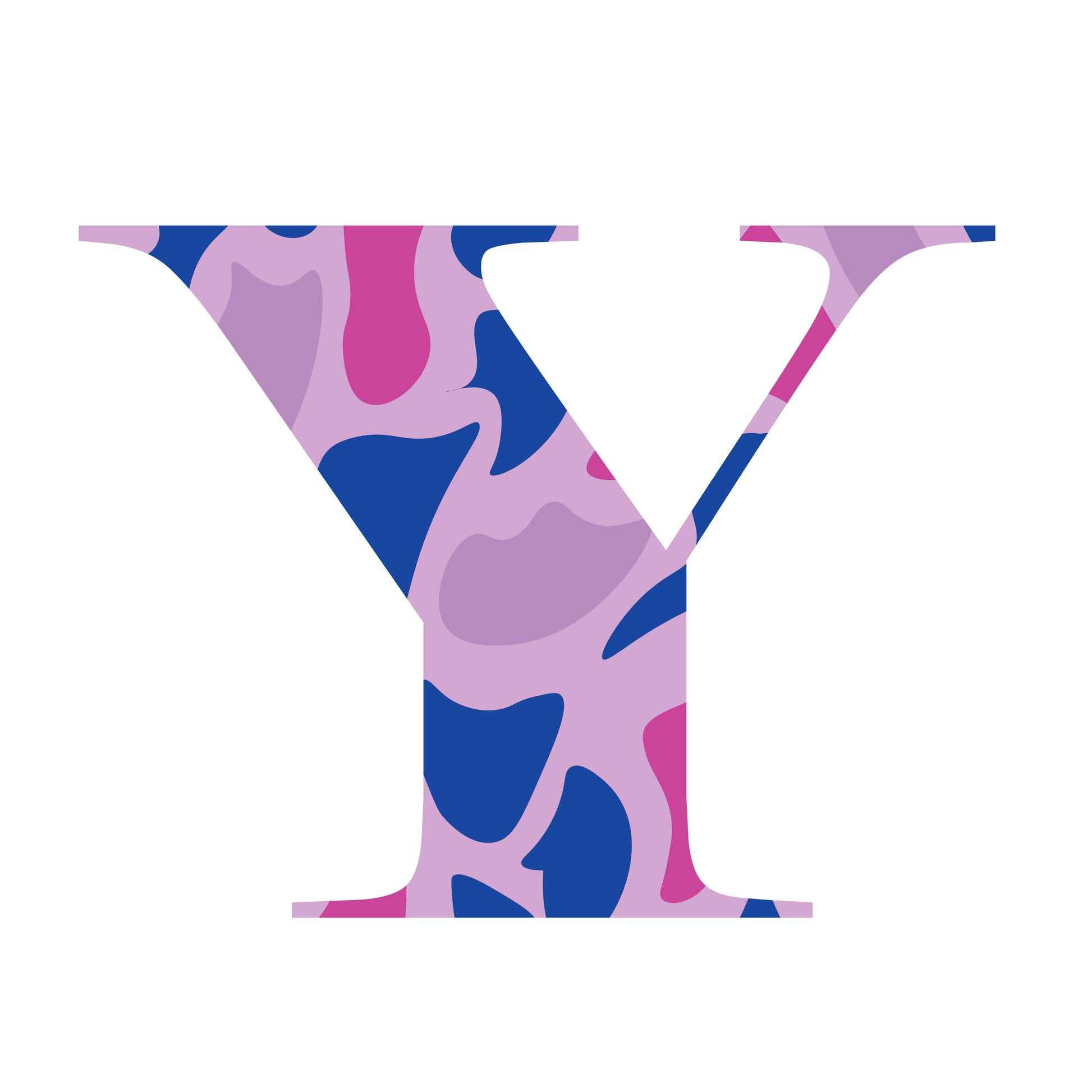 Pink and Blue - Letter Y