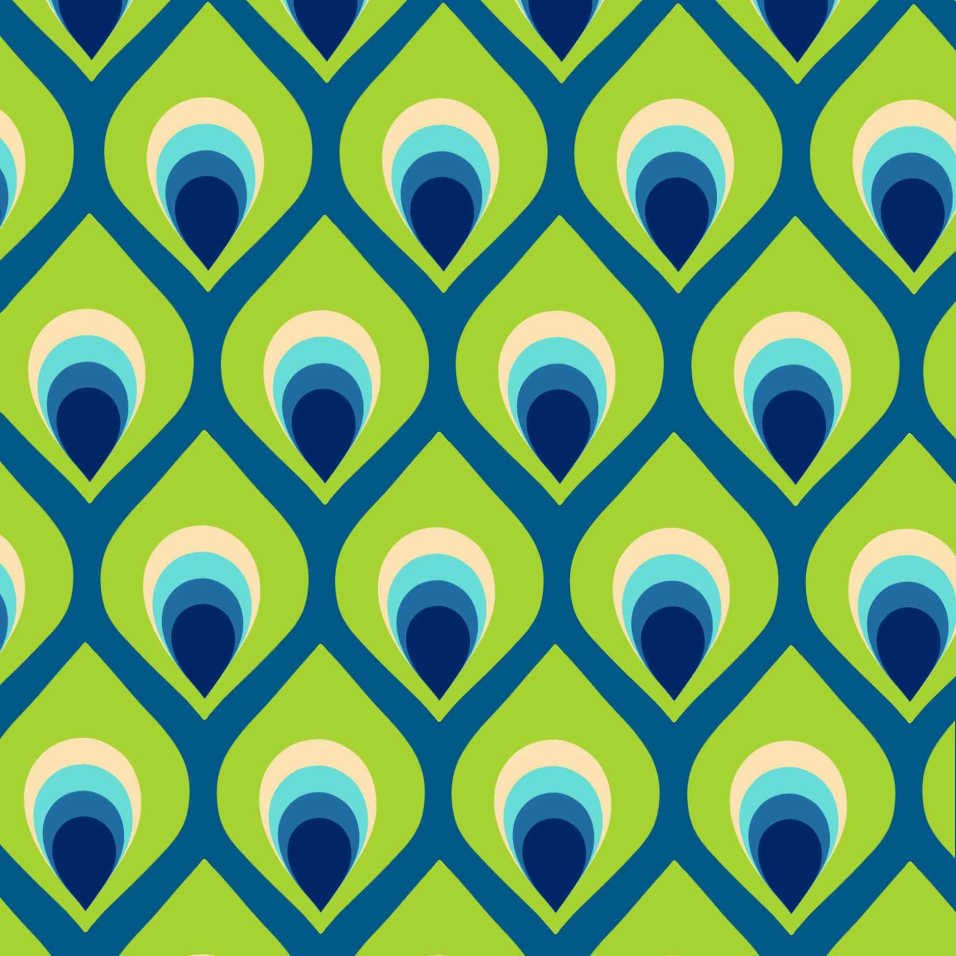 Peacock Tale Pattern Pillow Case