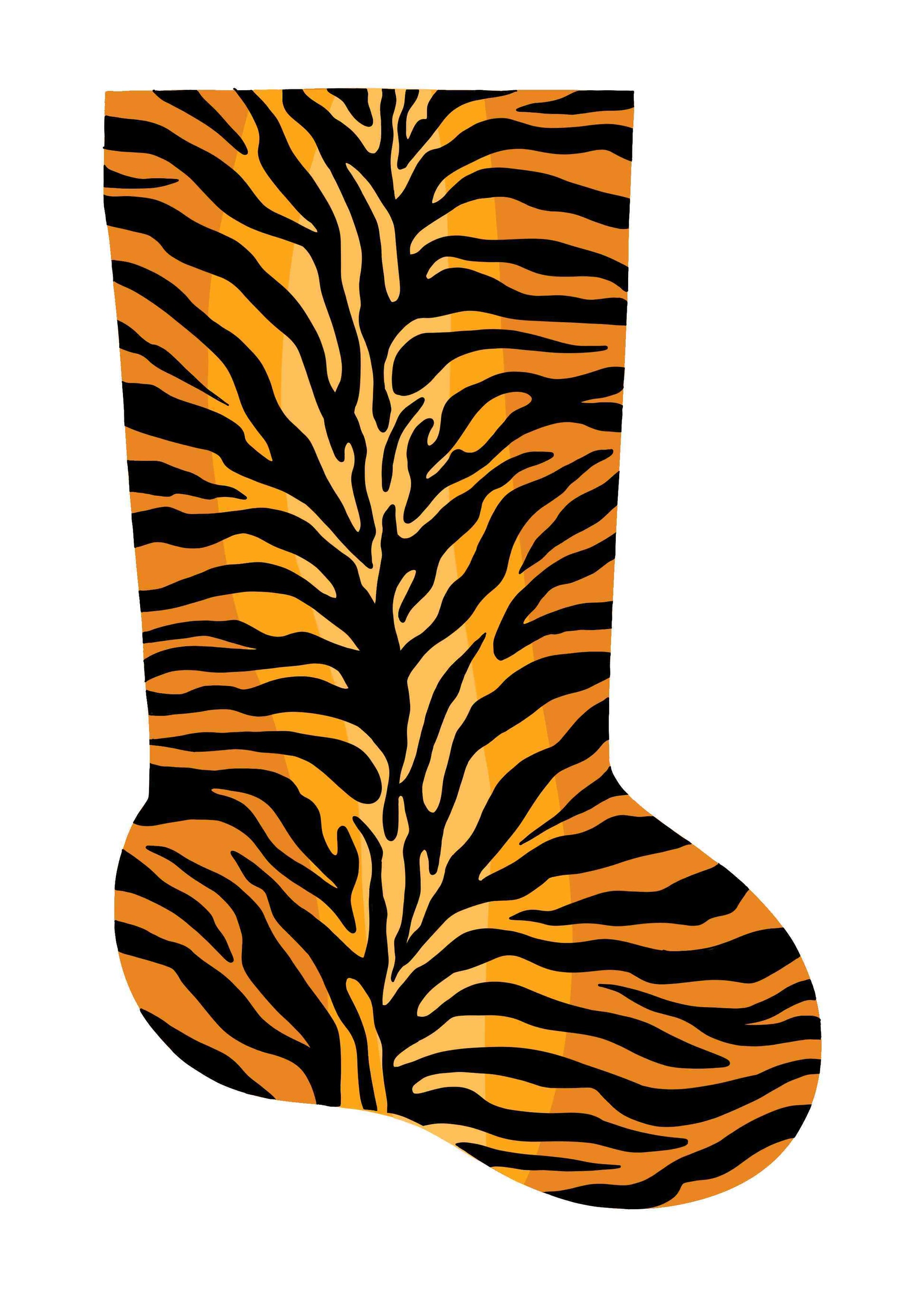 Tiger Pattern Mini Stocking