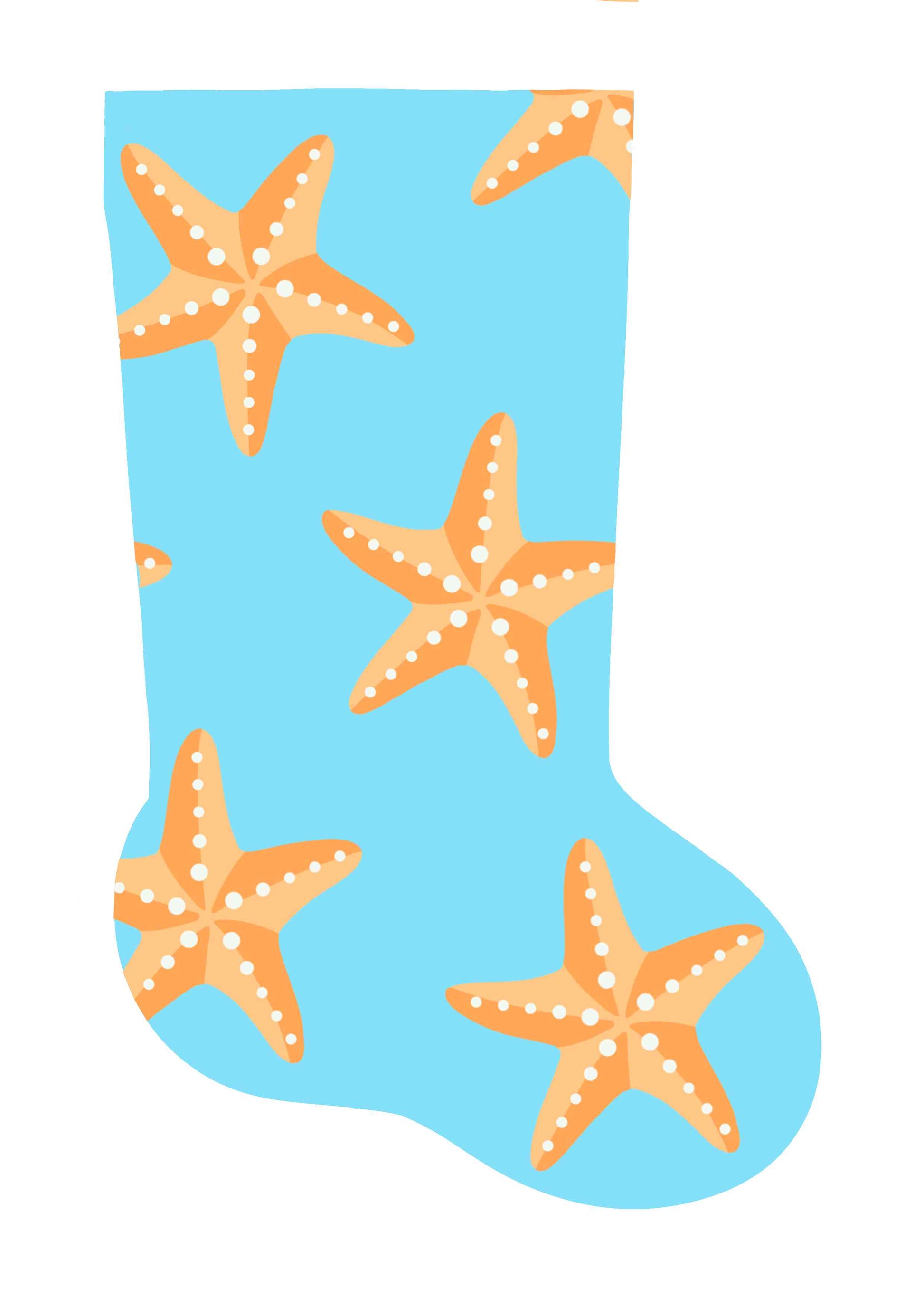 Gold Starfish Stocking