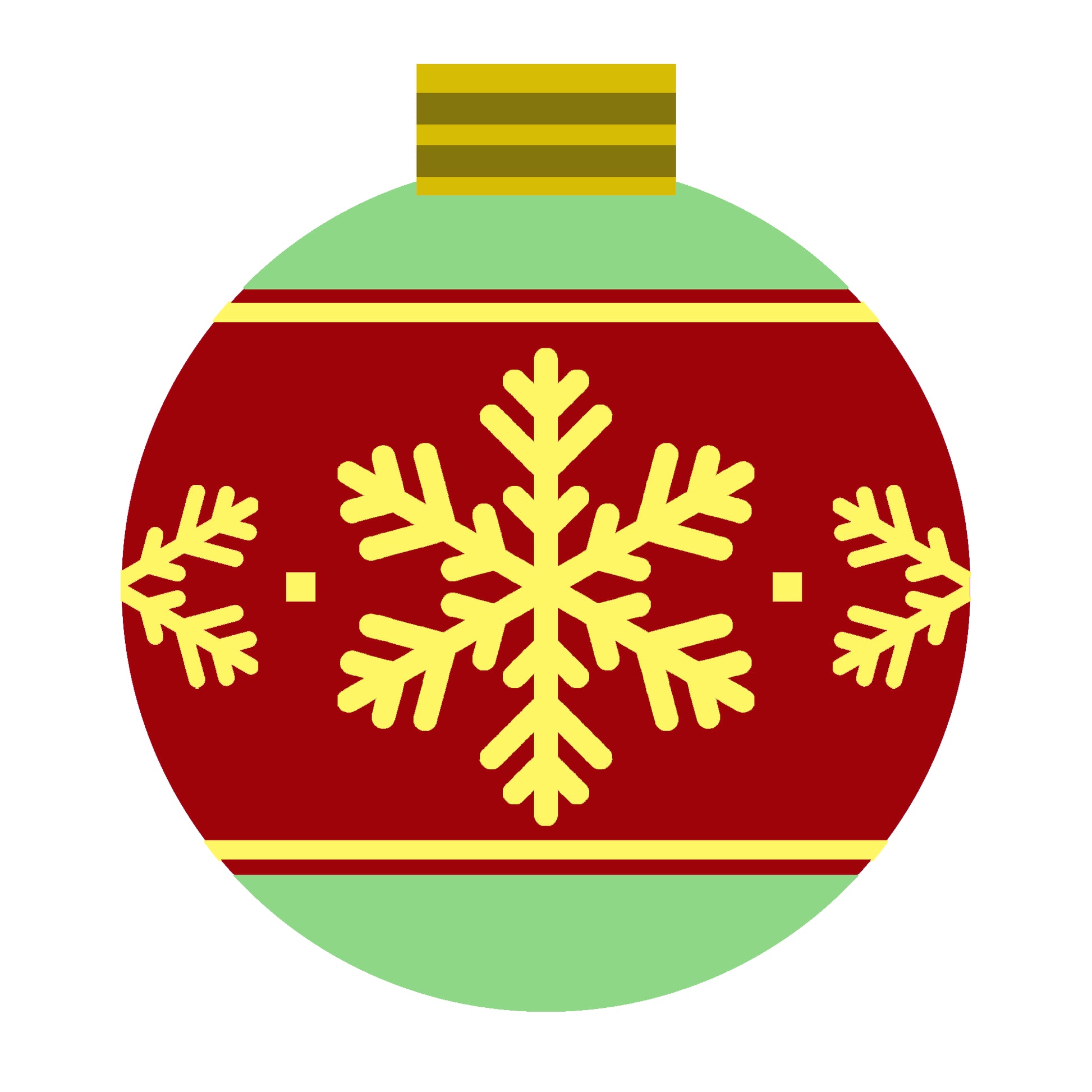 Christmas Balls - Red green