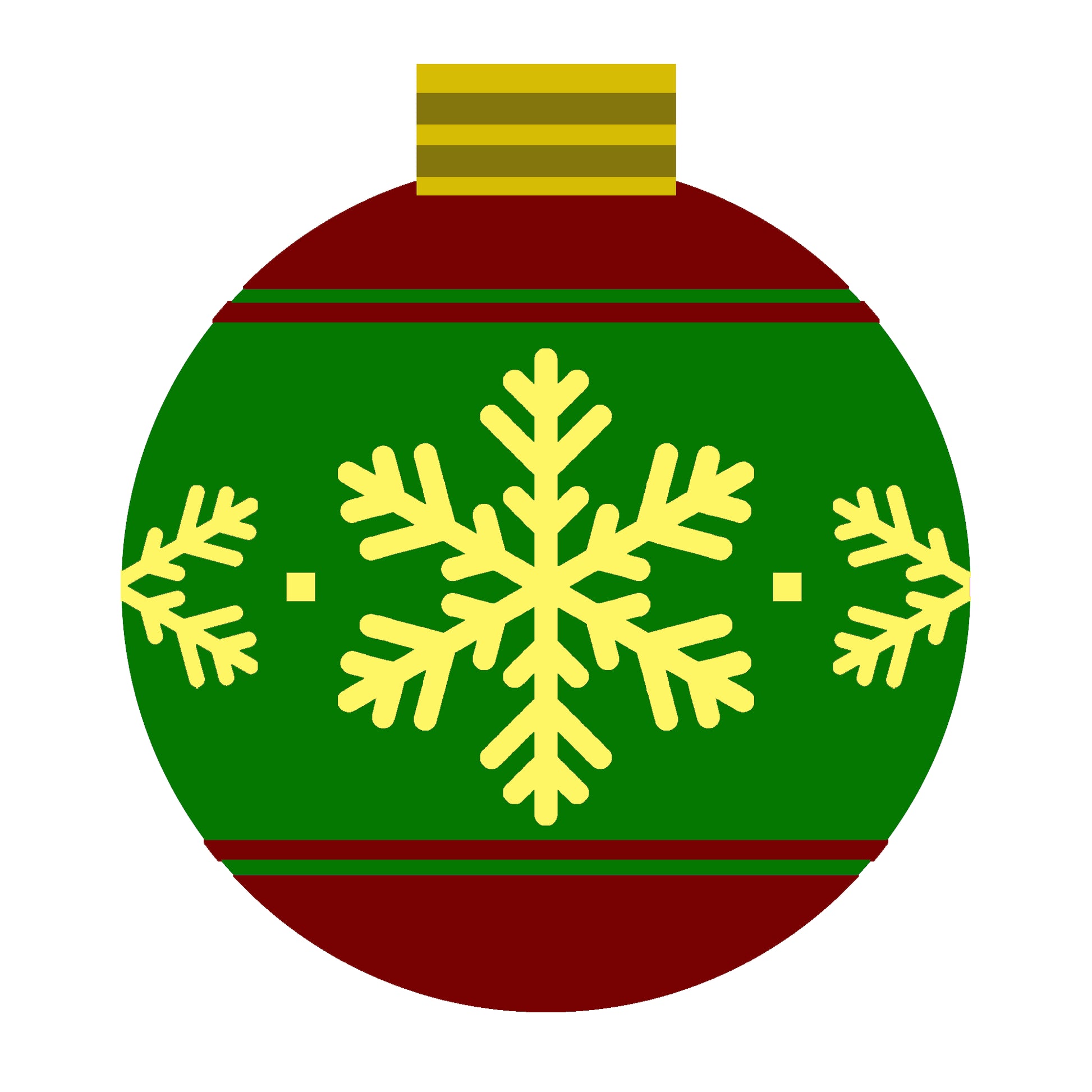 Christmas Balls - Maroon green