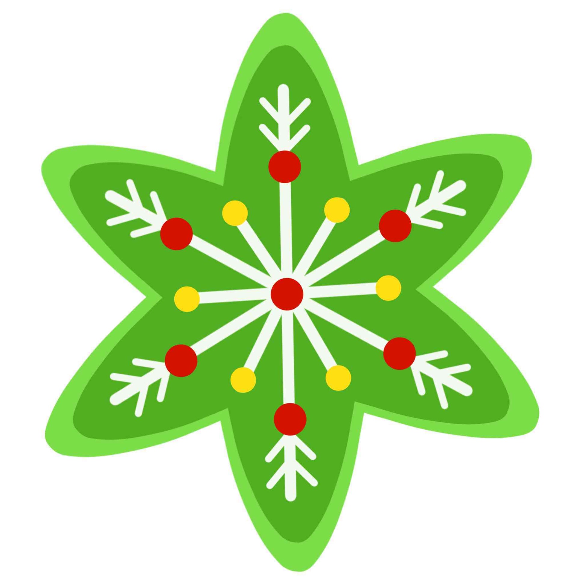 Green Ornament Star