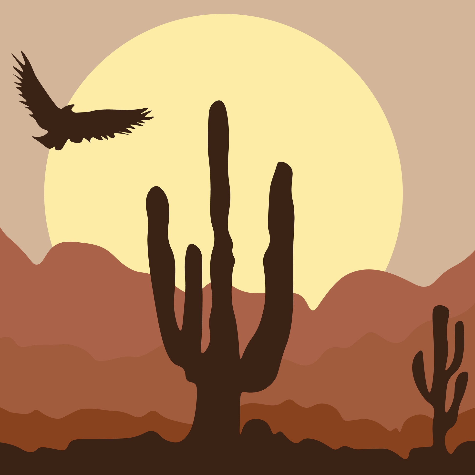 Desert silhouette