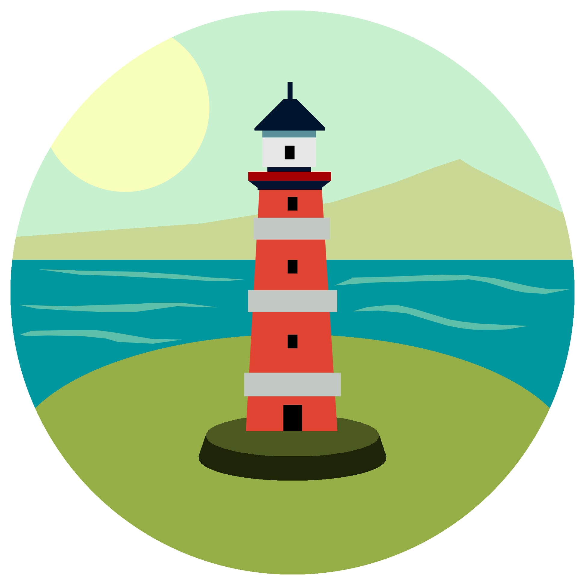 Ornament - Summer by The Ocean Lighthouse