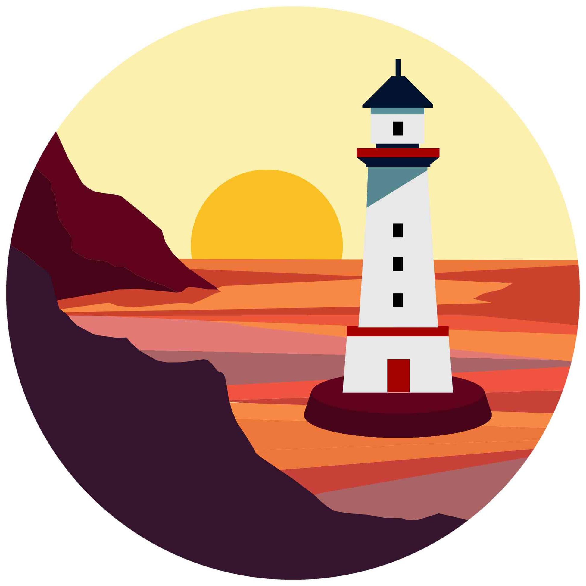 Ornament - Sunset Island Lighthouse