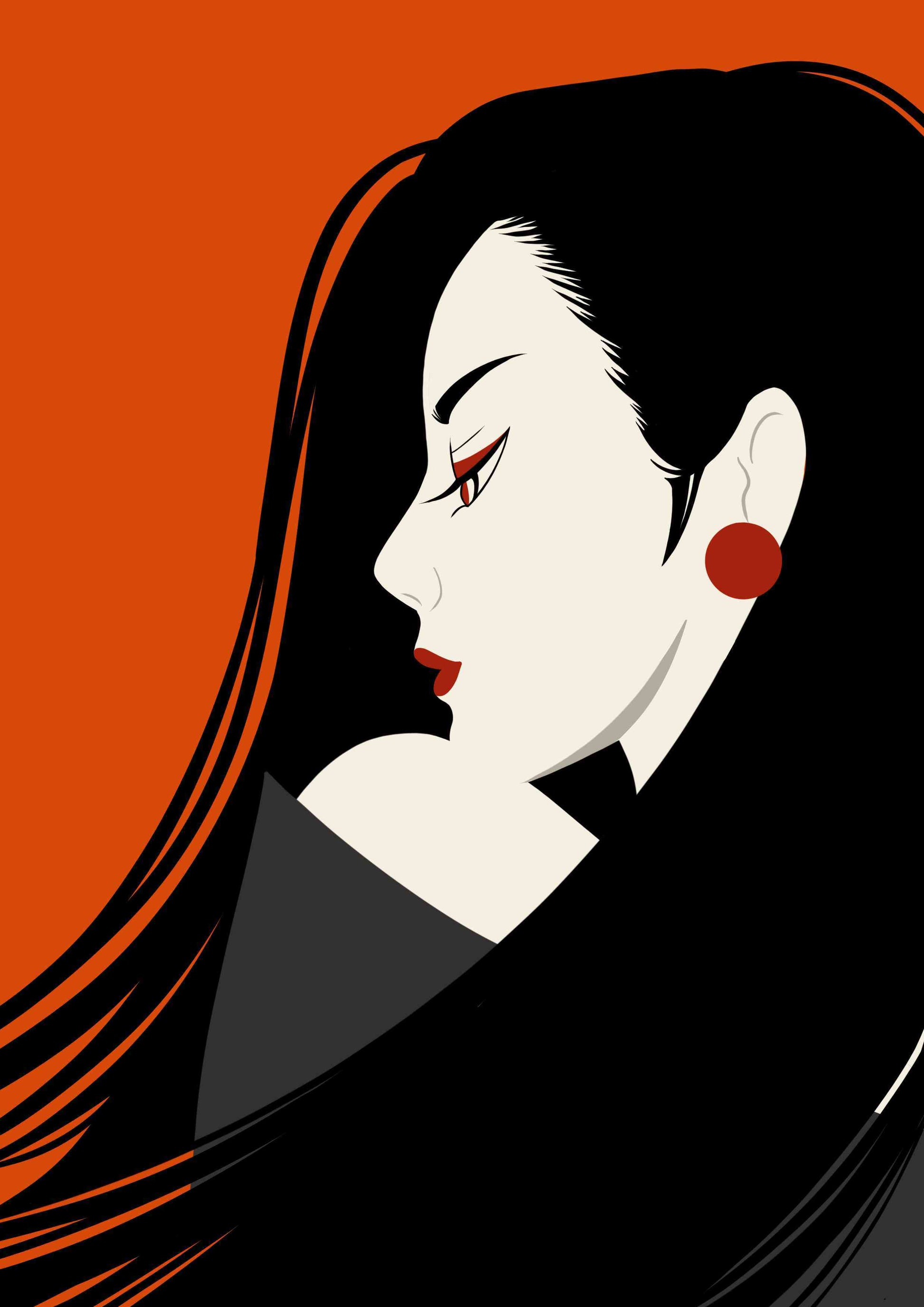 Lady with a chic style