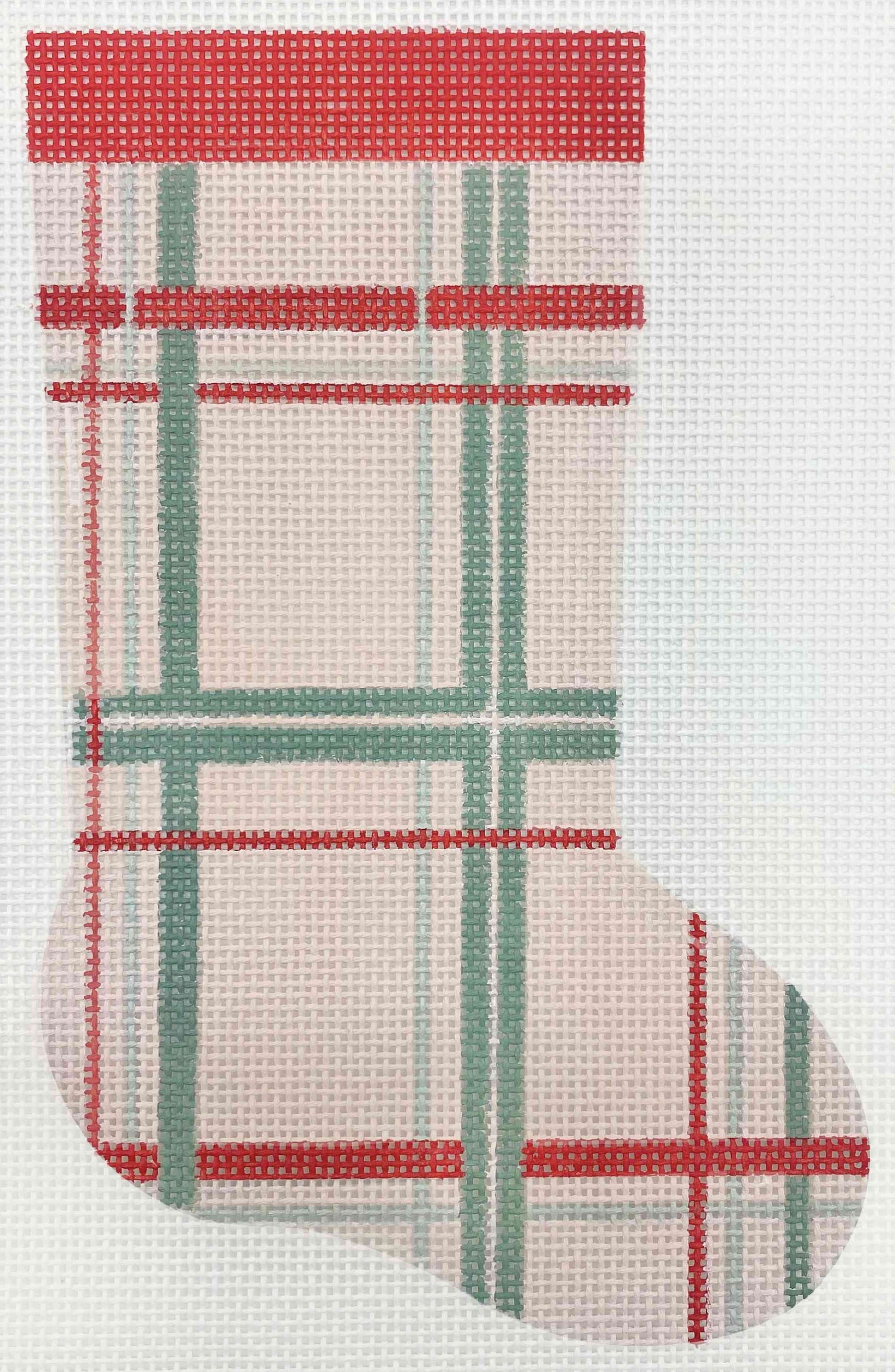 Mini Christmas Stockings - Checkered