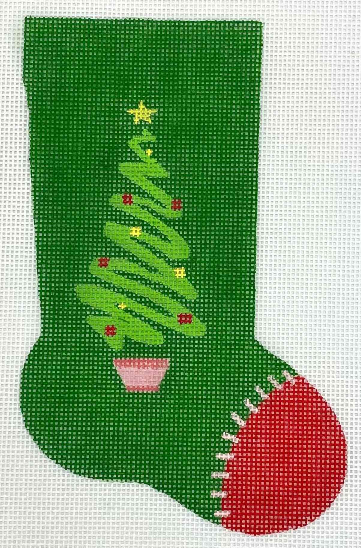 Mini Christmas Stocking - Christmas tree