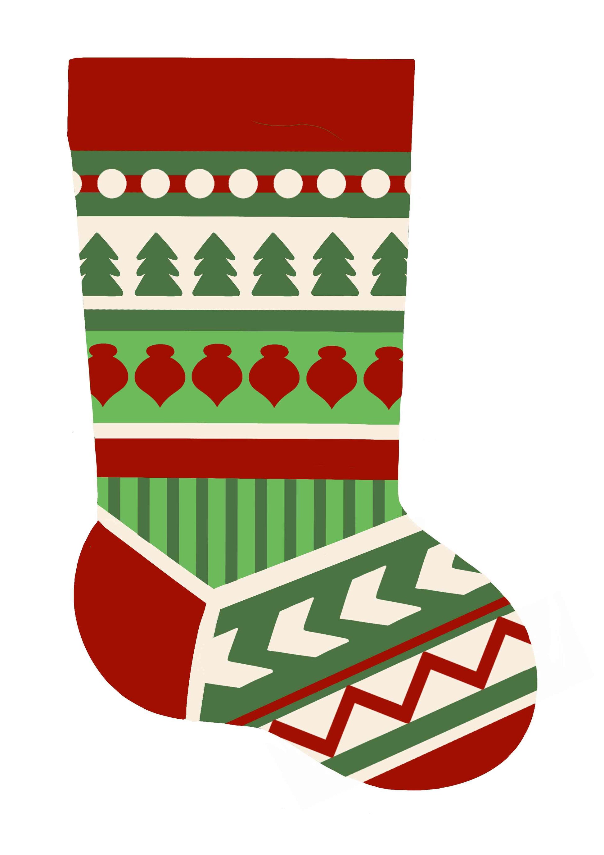 Mini Christmas Stockings - Pattern