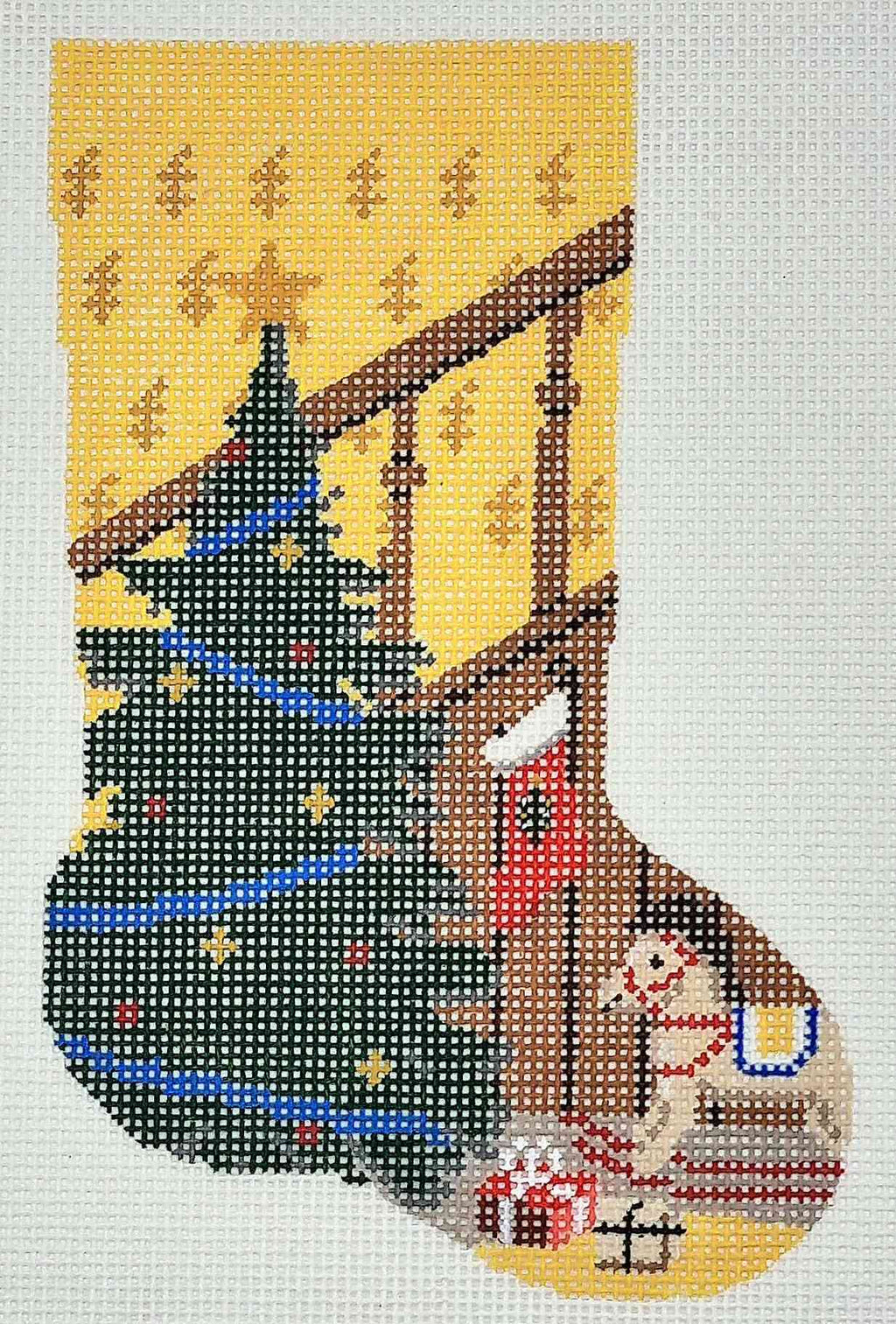 Mini Christmas Stockings - Christmas home decor (Yellow 2)