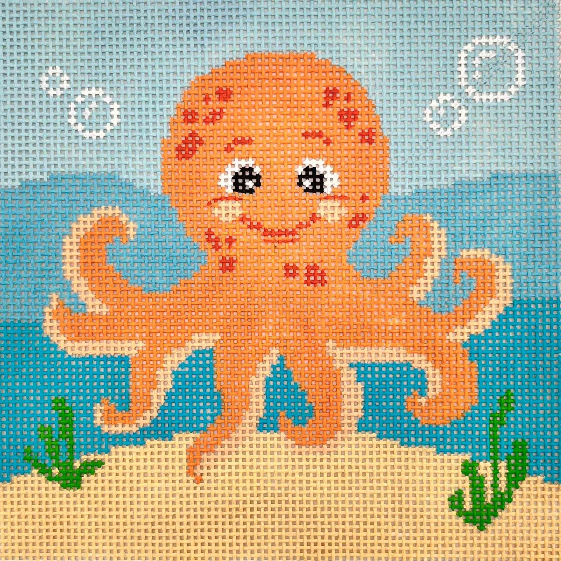 Orange Octopus Under Water