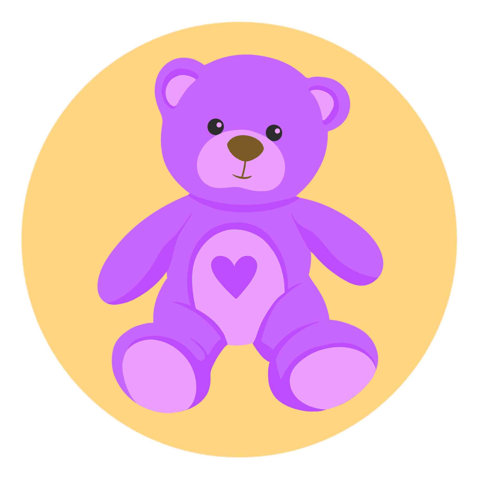 Purple Teddy Bear