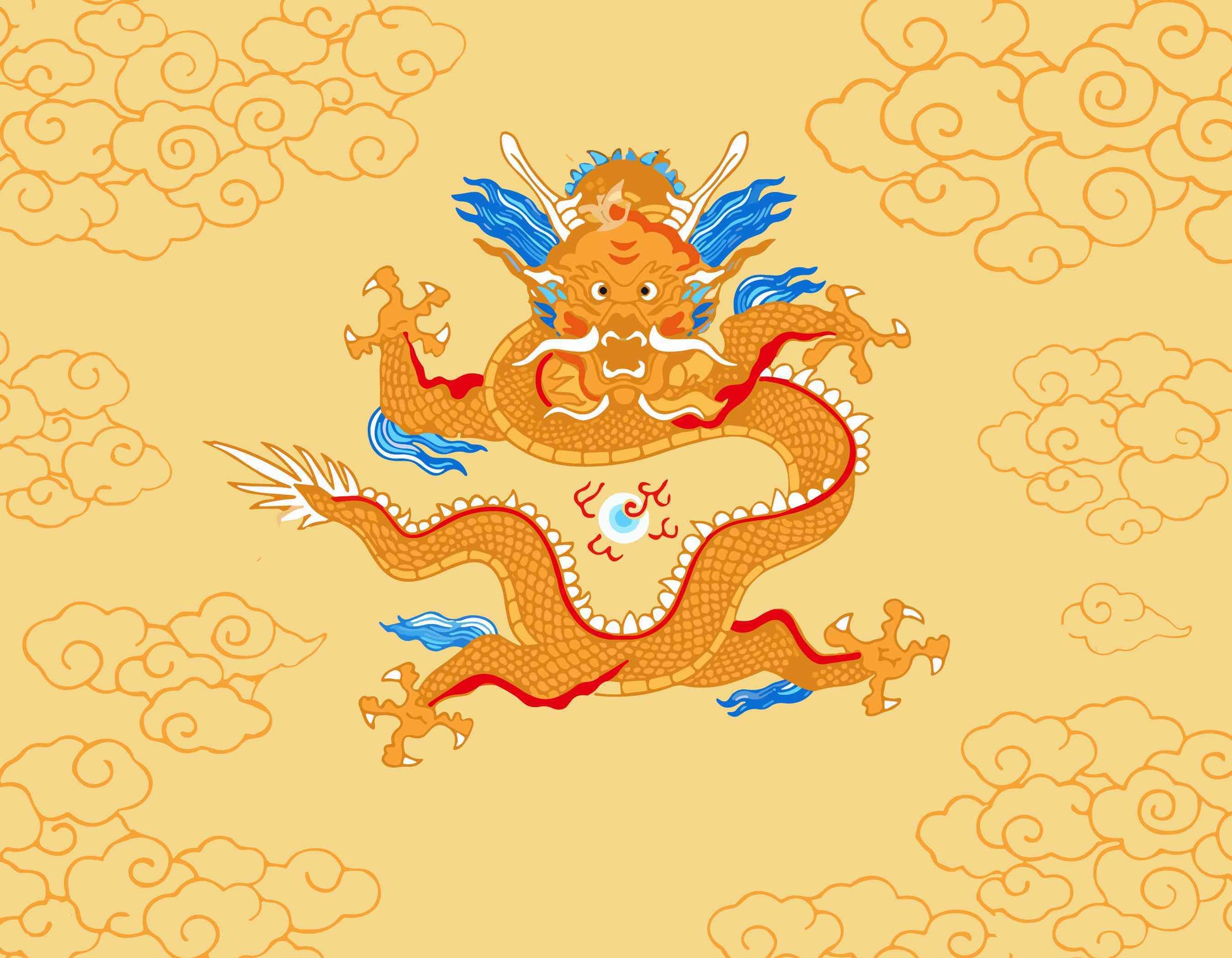 Qing Dynasty Dragon Pattern 3