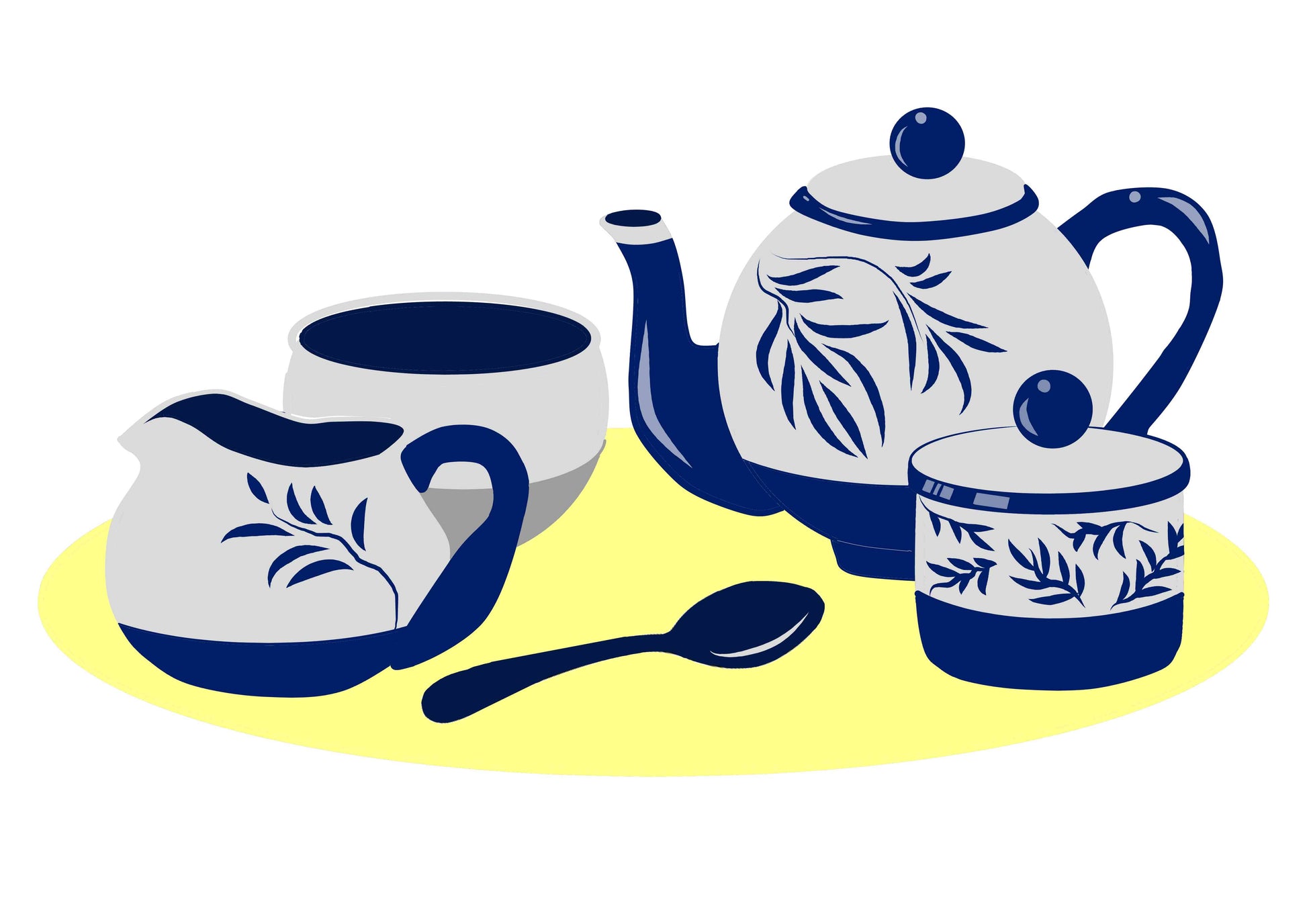 Teapots - Blue and white porcelain