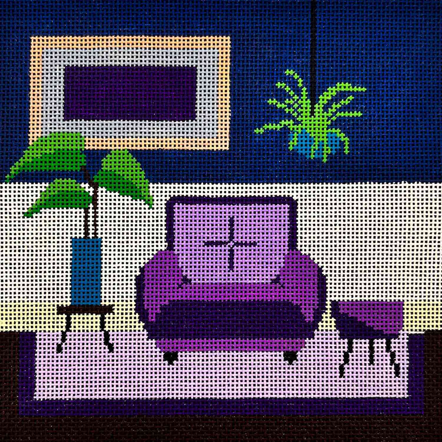Purple Cozy Living Room