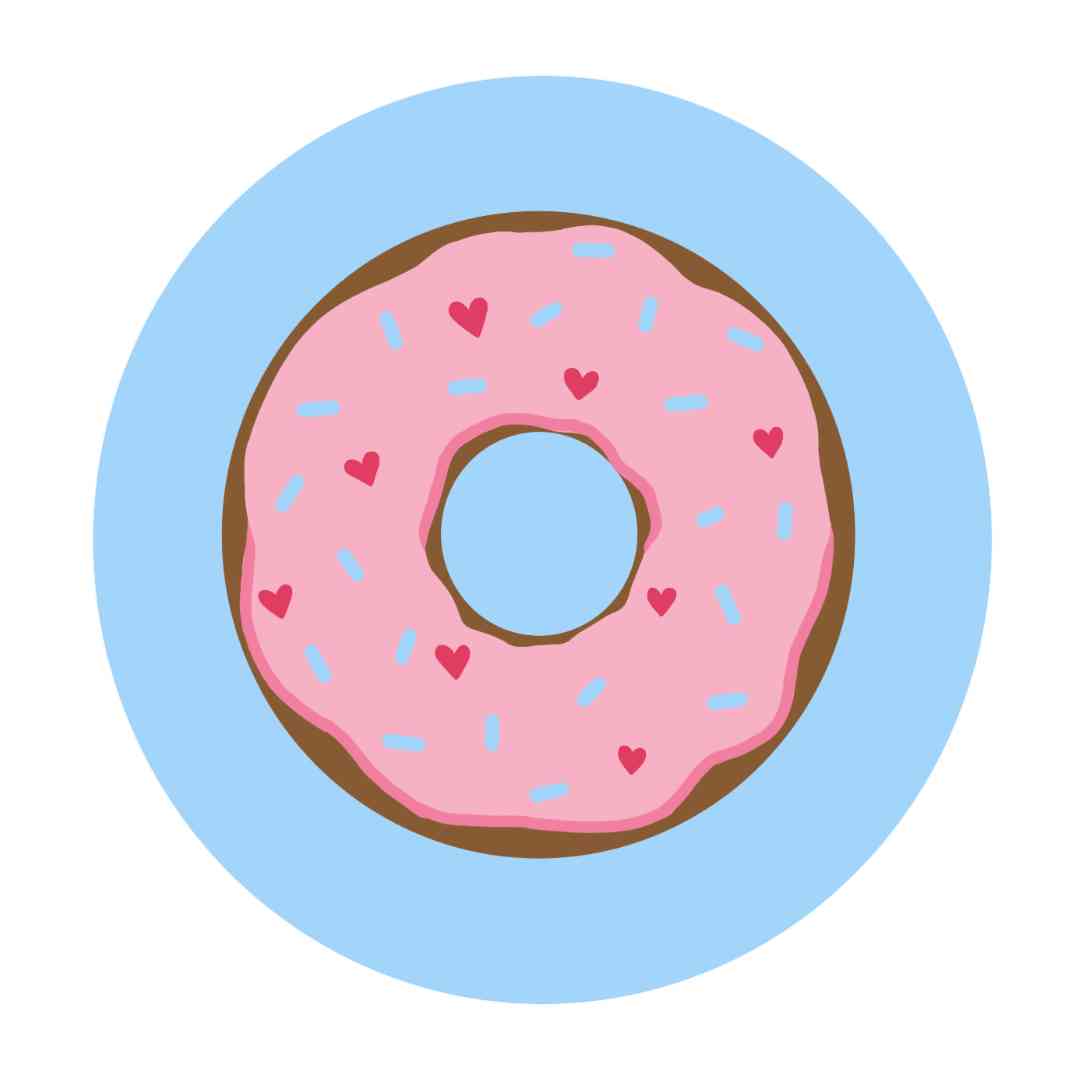 Valentine's - Blue Doughnut