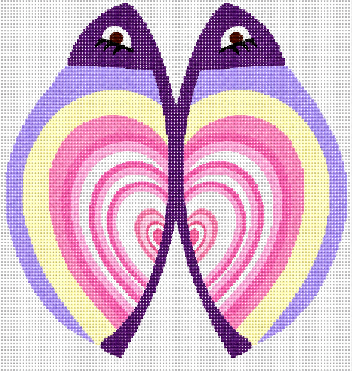 Valentine Fish Pair with Heart Pattern
