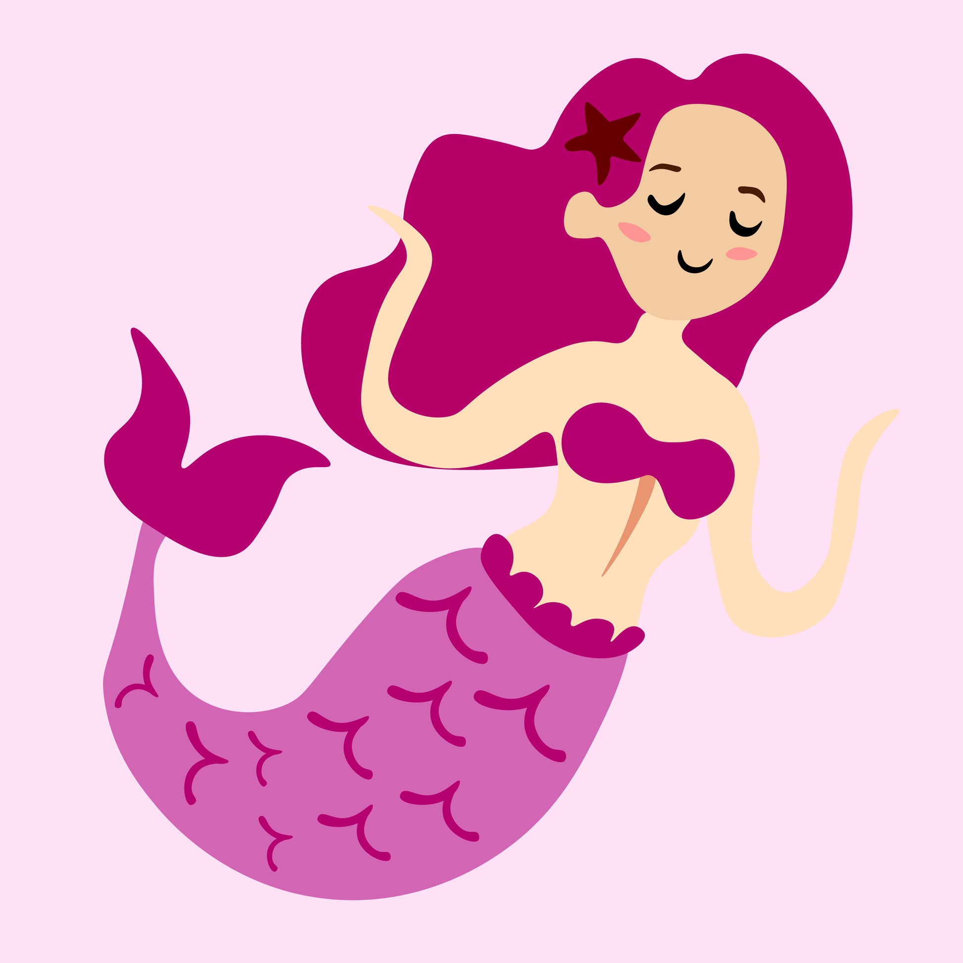 Mythical Creatures - Pink Mermaid