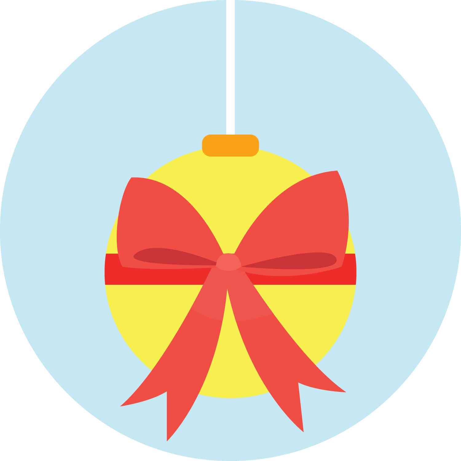 The Ribboned Christmas Ball