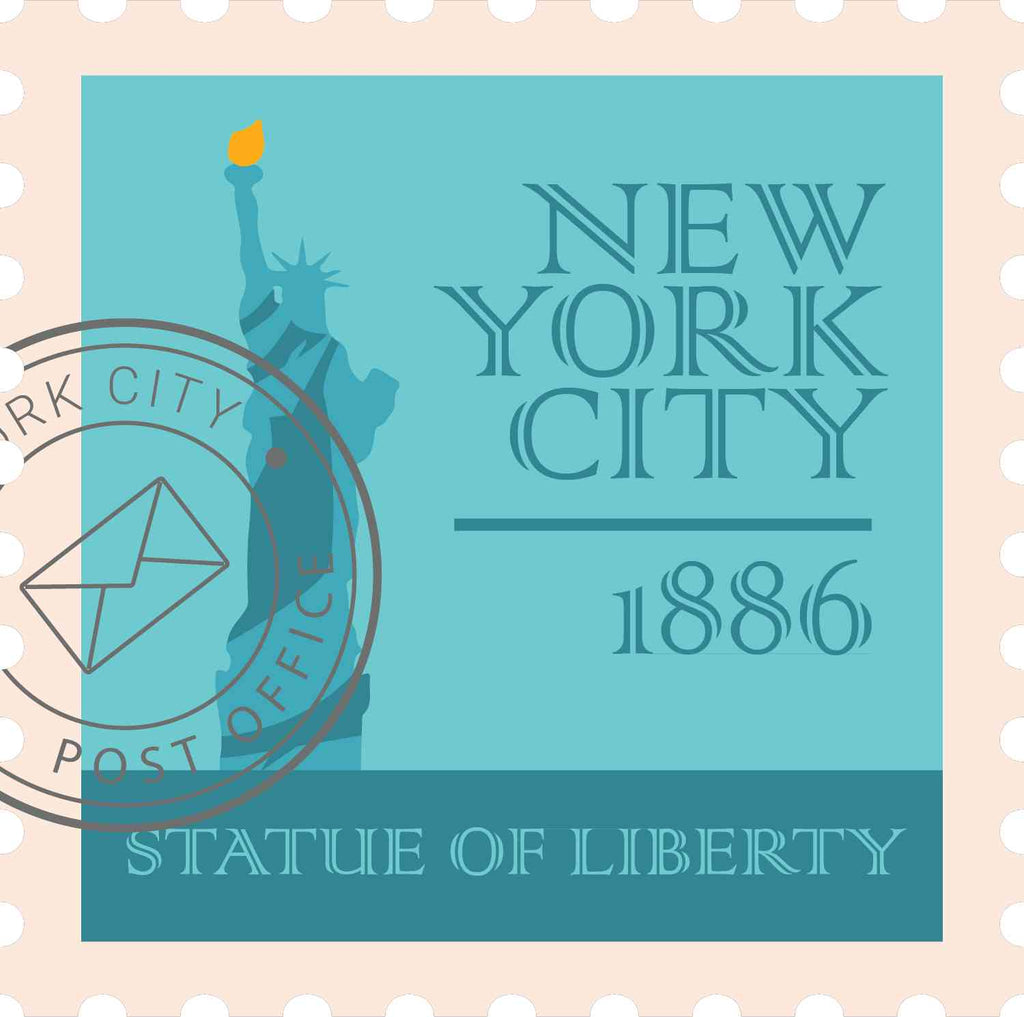 Vintage Stamps - The Statue of Liberty