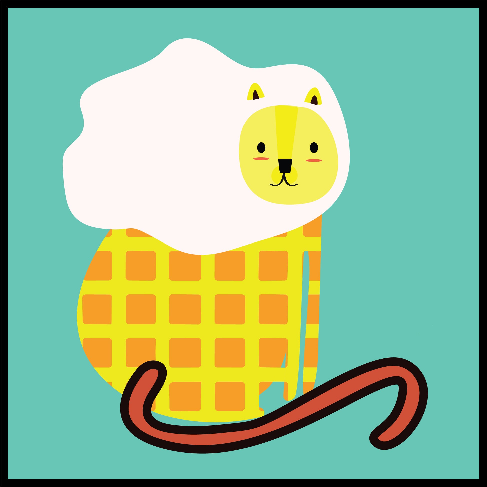 Patchwork Animals - Lion