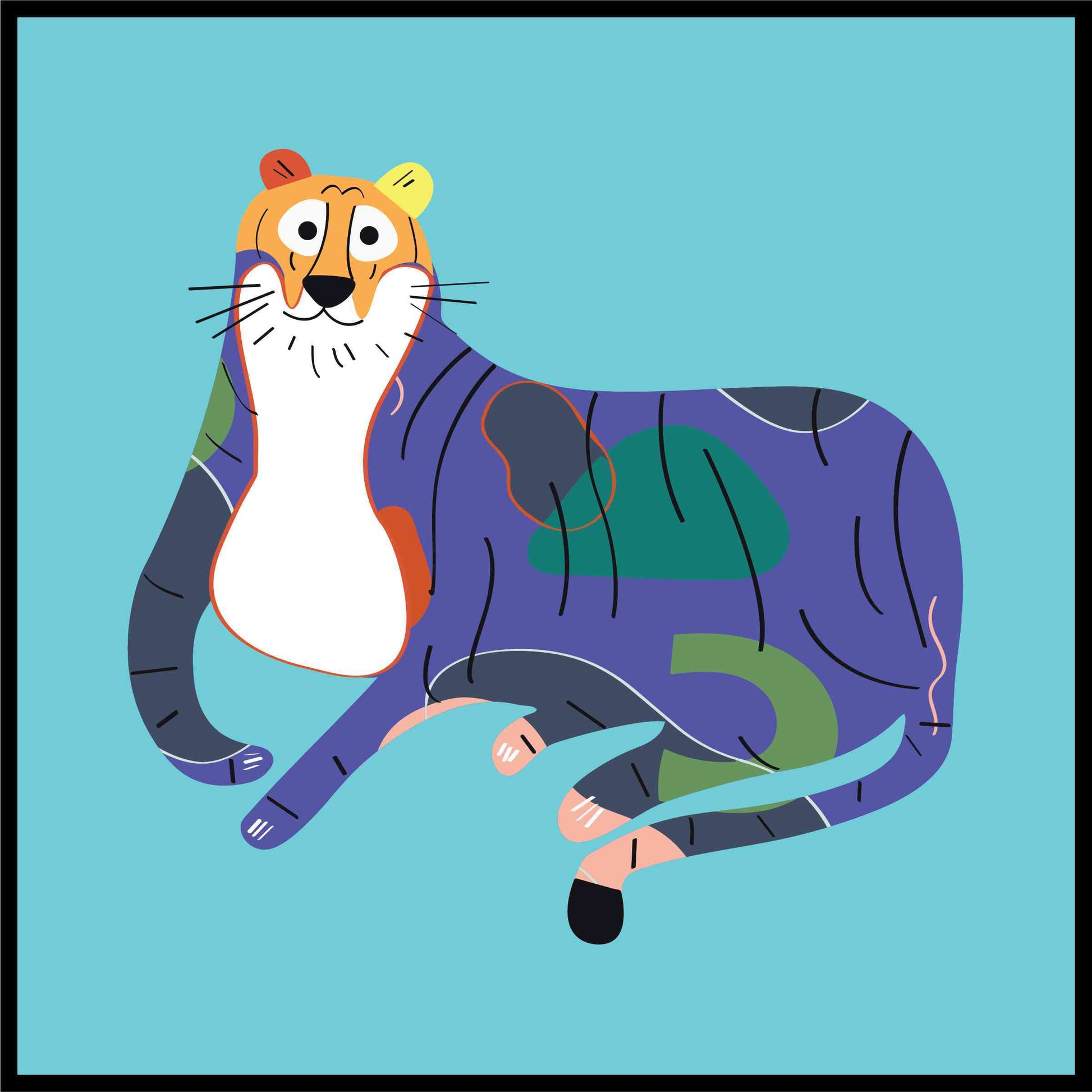 Patchwork Animals - Tiger