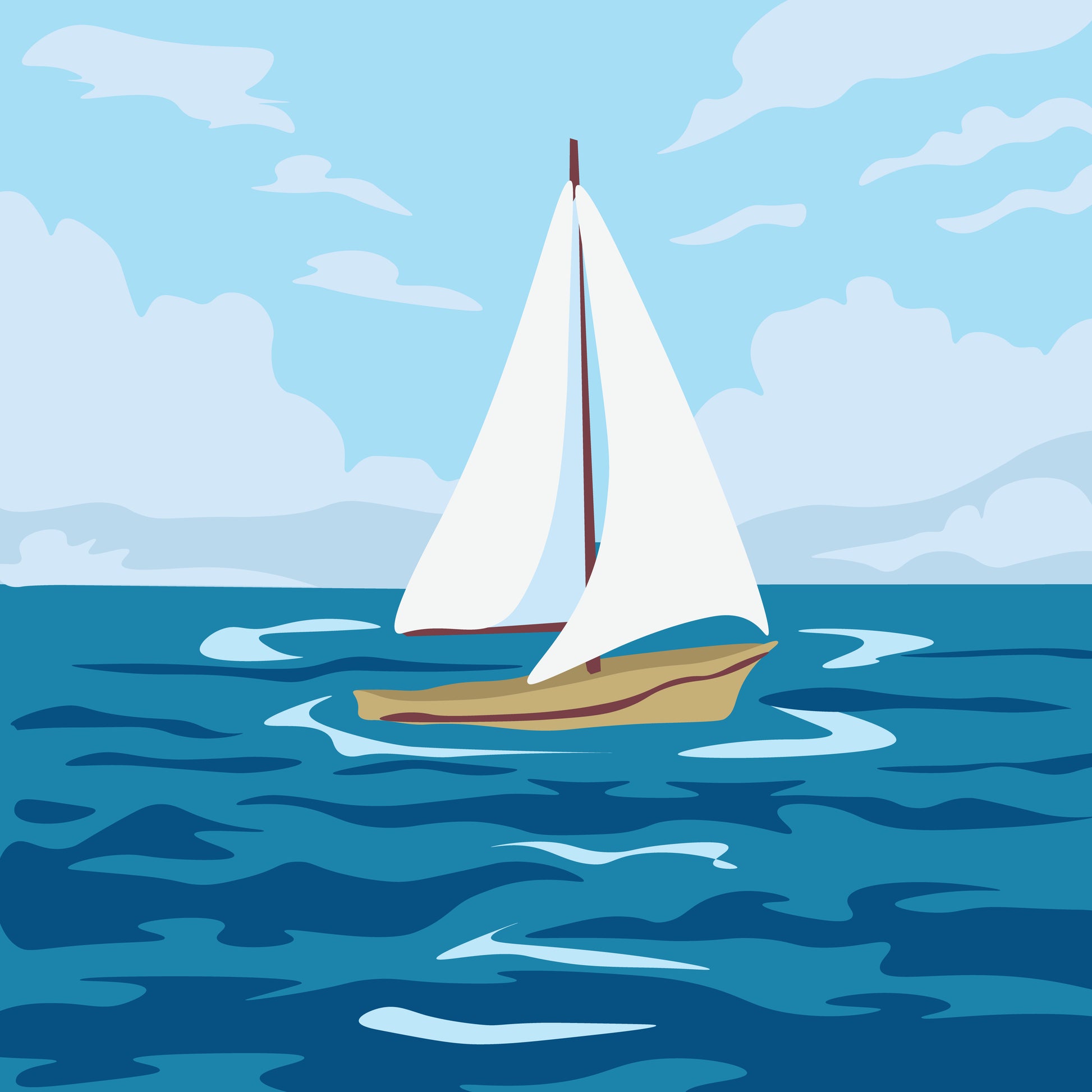 Boat on the sea