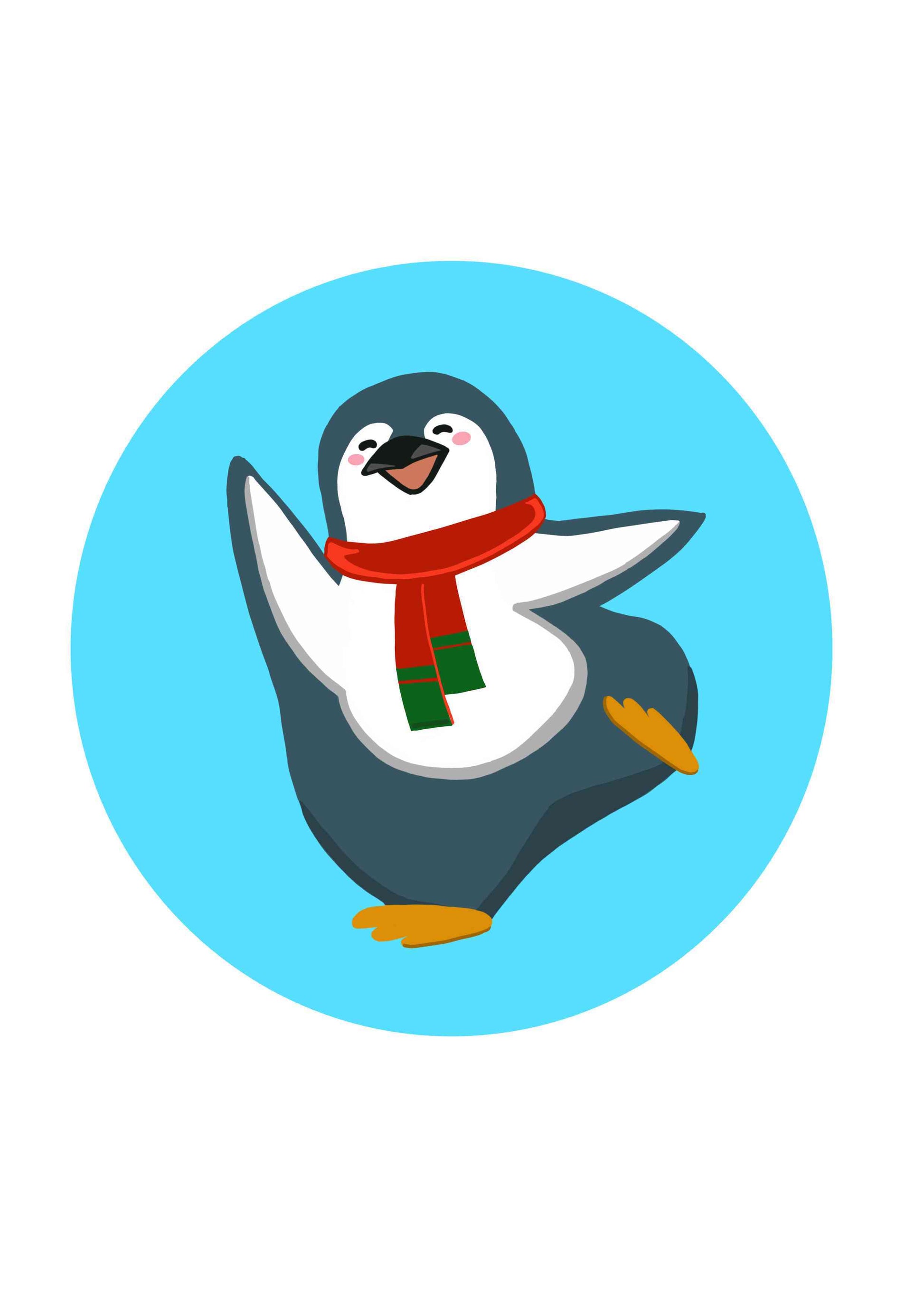 Christmas - Penguin with Scarf