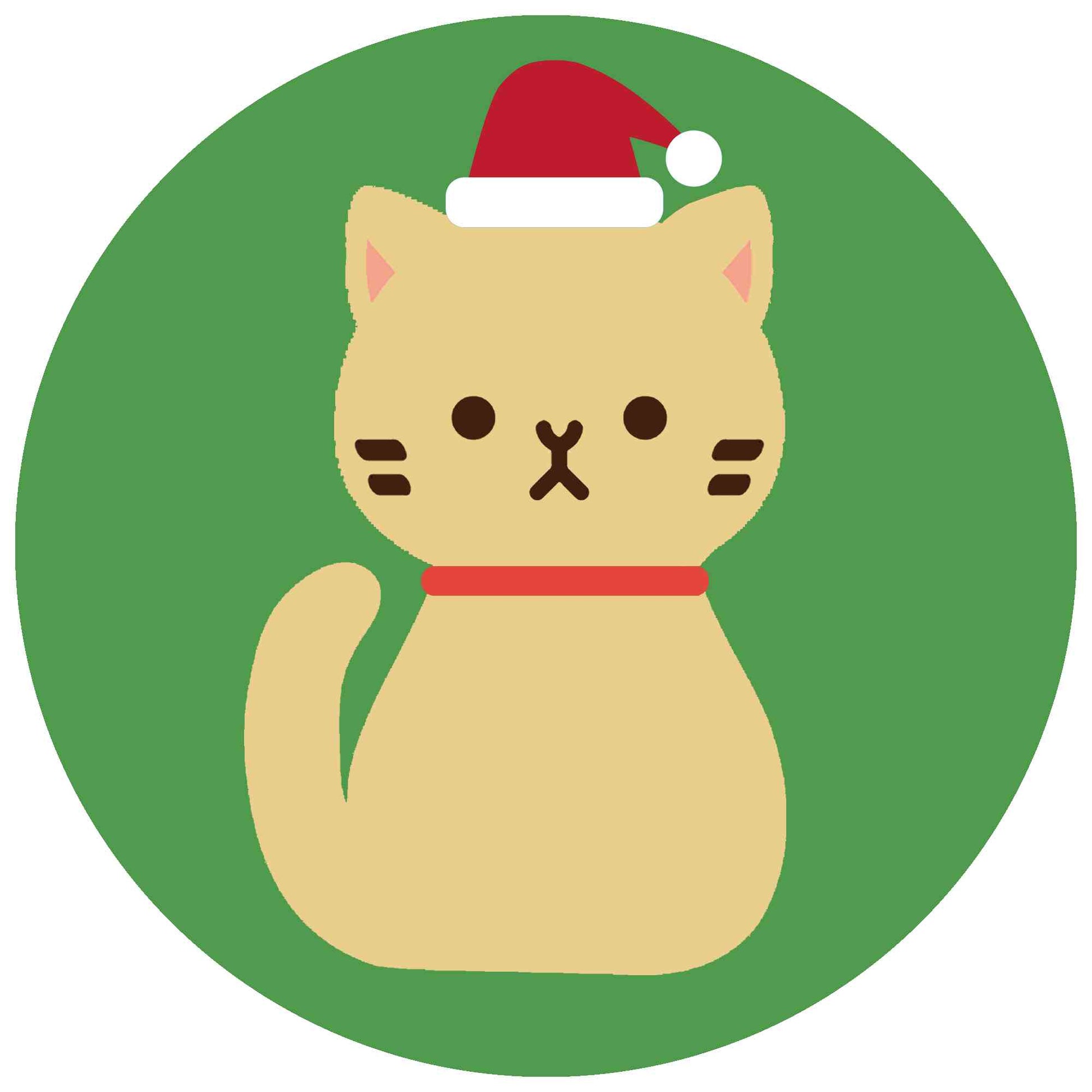 Christmas - Cute Cat with Santa Hat