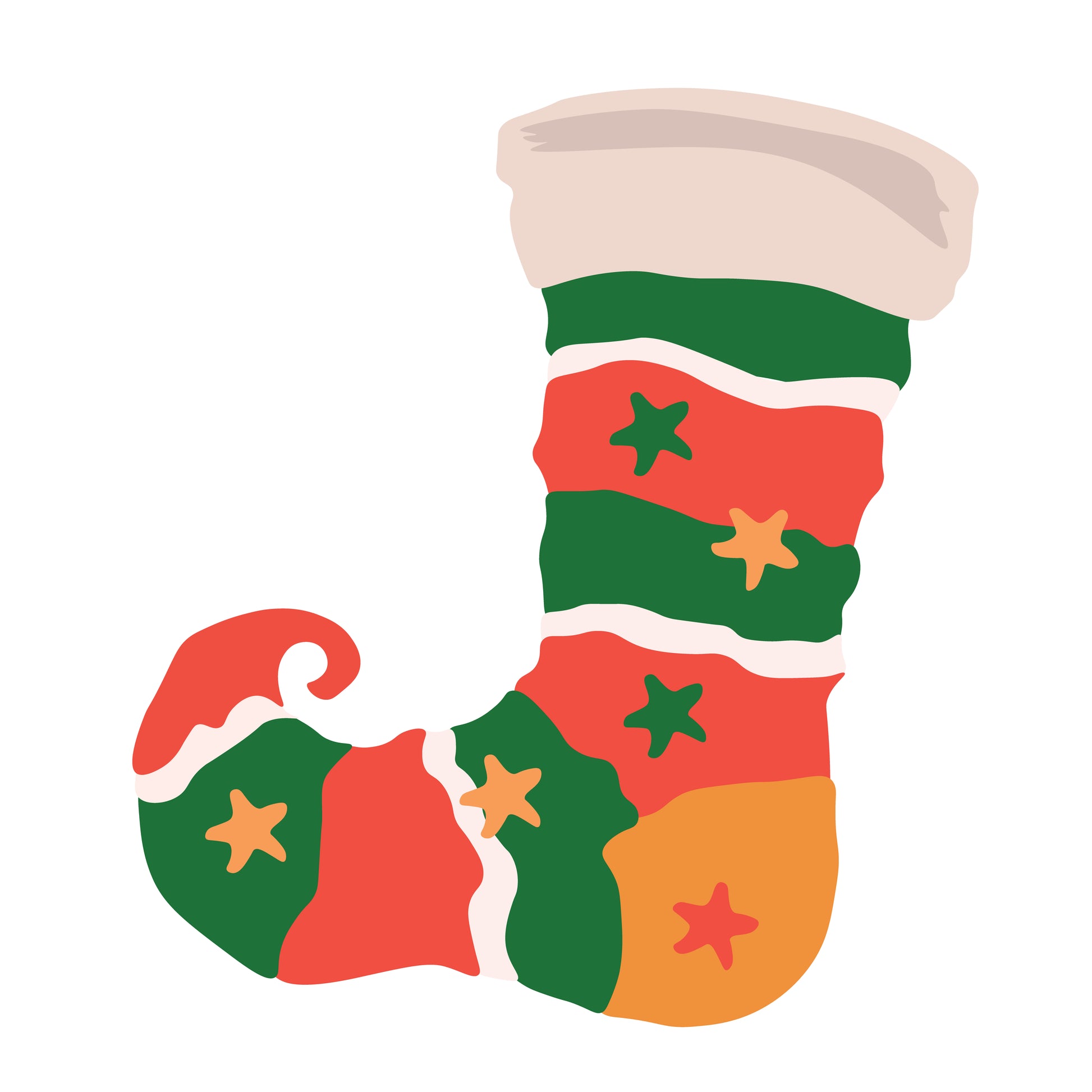 Pointed Christmas Stocking
