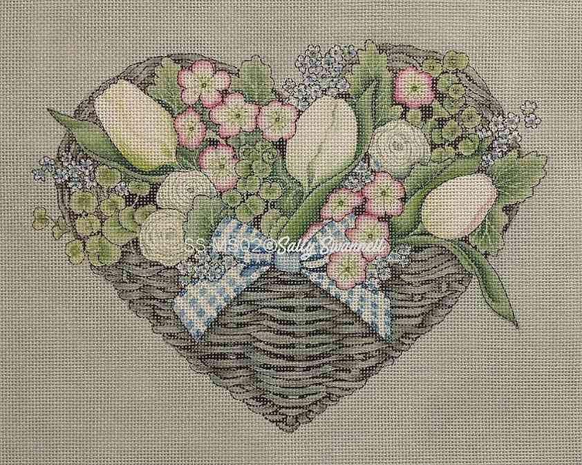 Heart Basket Floral