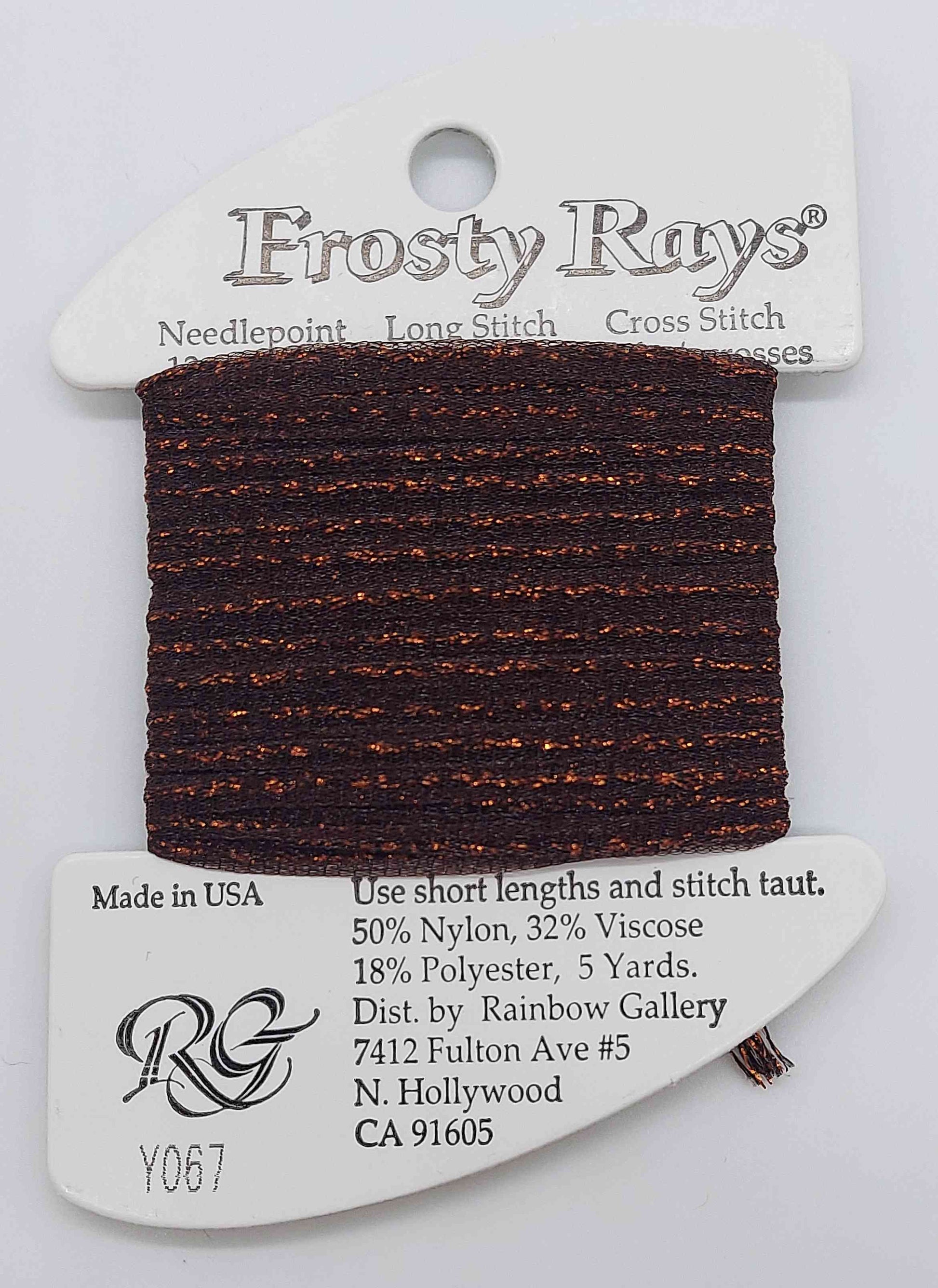 Frosty Ray -  Assorted Colors - Y067 - Brown Sparkle Gold