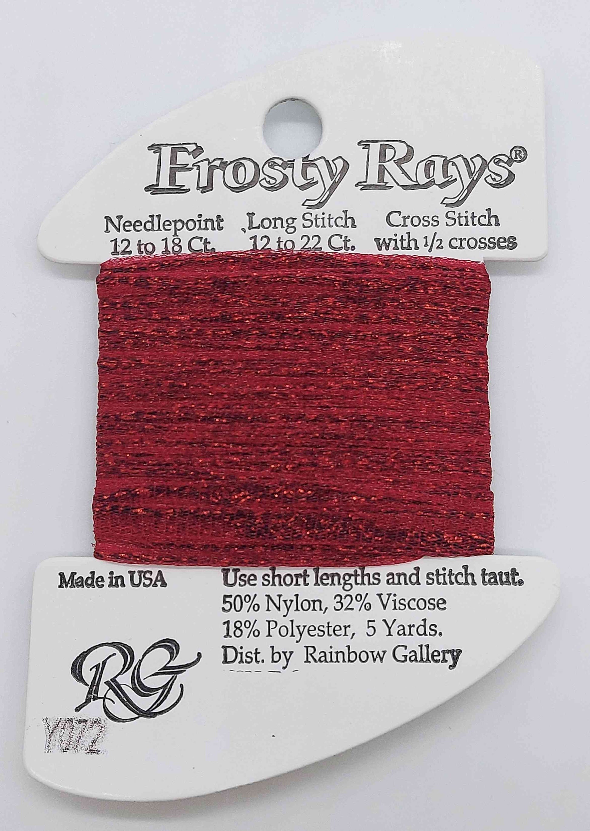 Frosty Ray -  Assorted Colors - Y072 - Dark Red Gloss