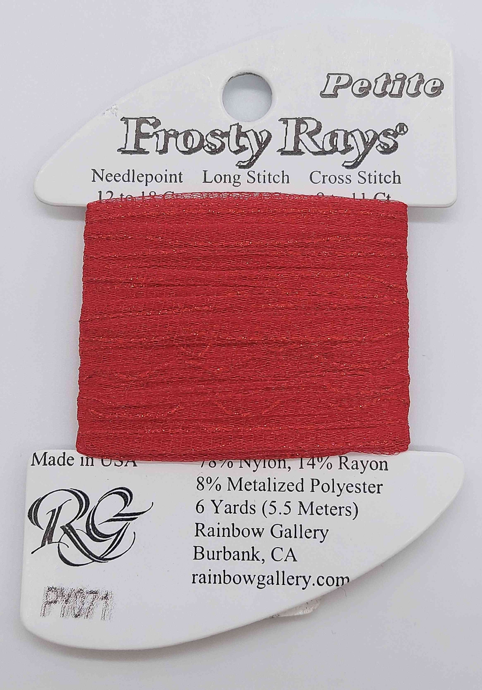 Frosty Ray -  Assorted Colors - PY071 - C'MAS RED GLS