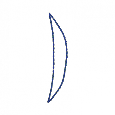 Padded satin stitch 1 stitch diagram