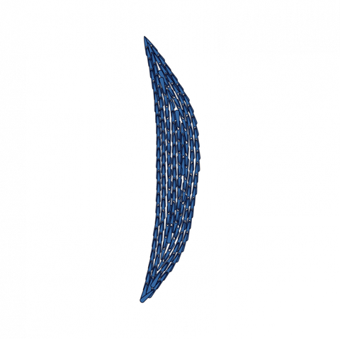 Padded satin stitch 3 stitch diagram