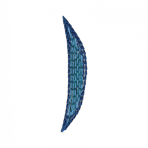 Padded satin stitch 4 stitch diagram