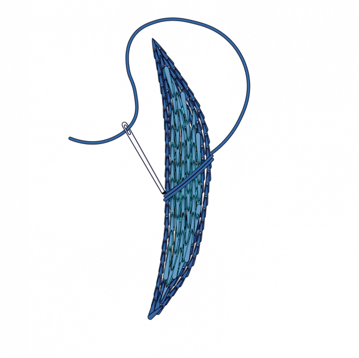 Padded satin stitch 5