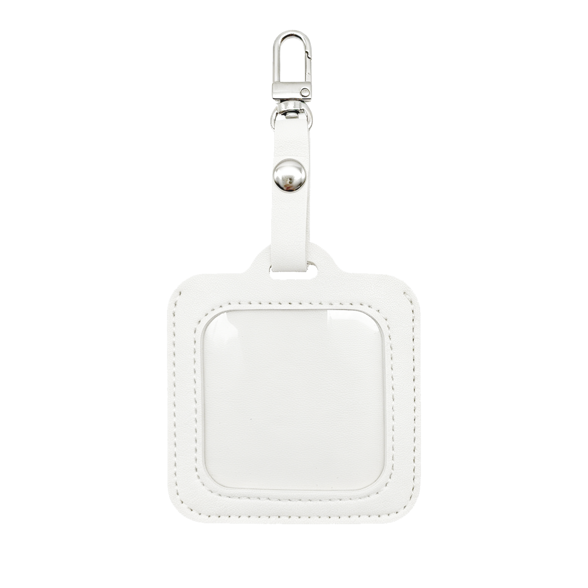 Petite Square Needlepoint Charm – 2-1/4" × 2-1/4" Key Fob & Bag Charm