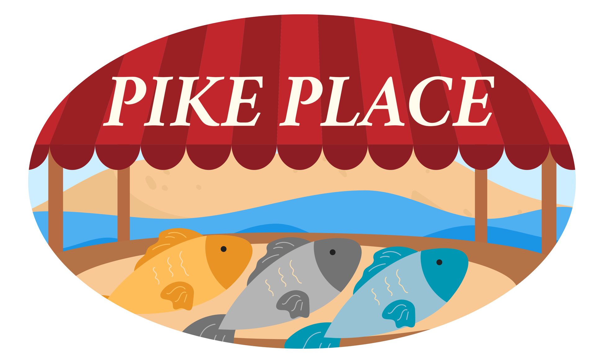 Pike Place Fish Market Badge