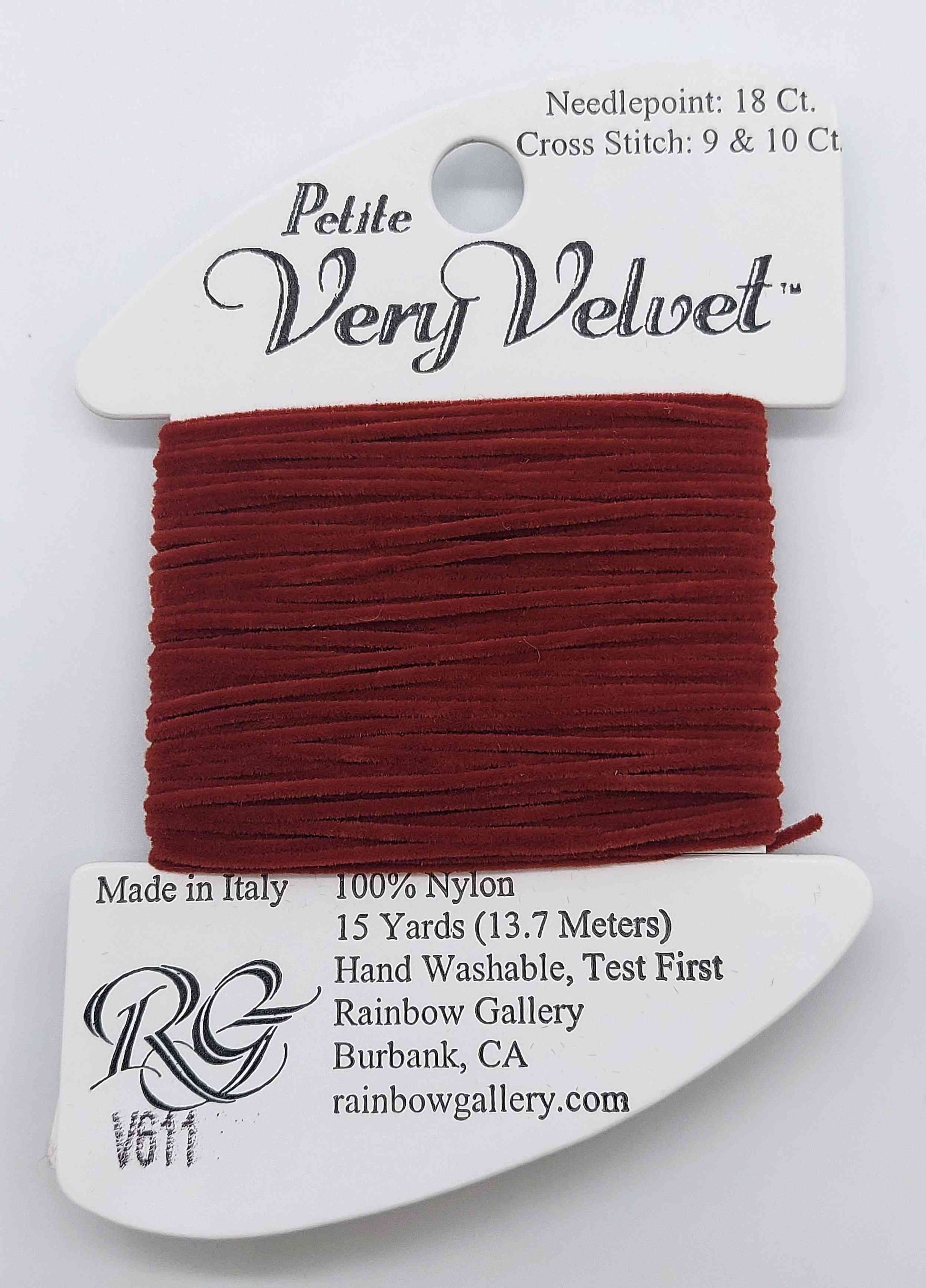 Petite Very Velvet - Assorted Colors - V611-BRICK RED