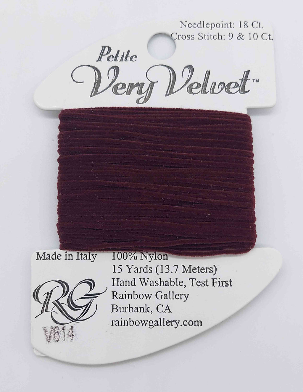 Petite Very Velvet - Assorted Colors - V614-GARNET