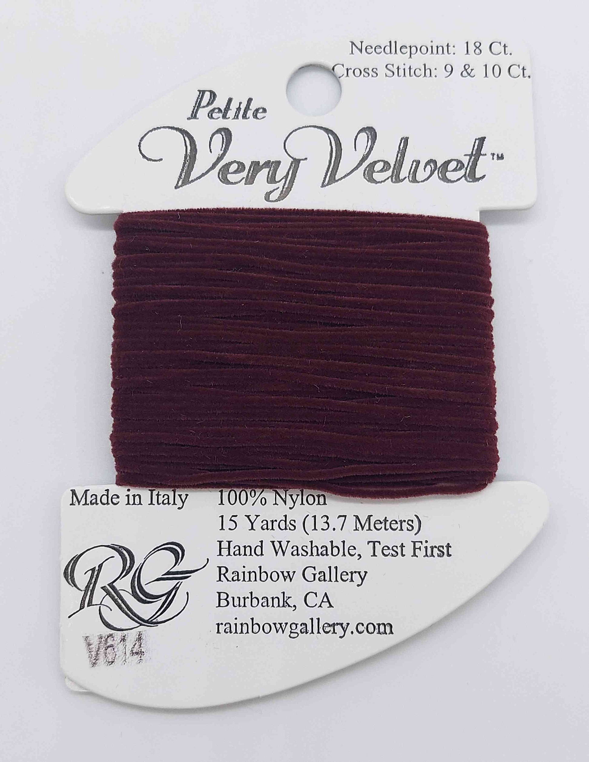 Petite Very Velvet - Assorted Colors - V614-GARNET