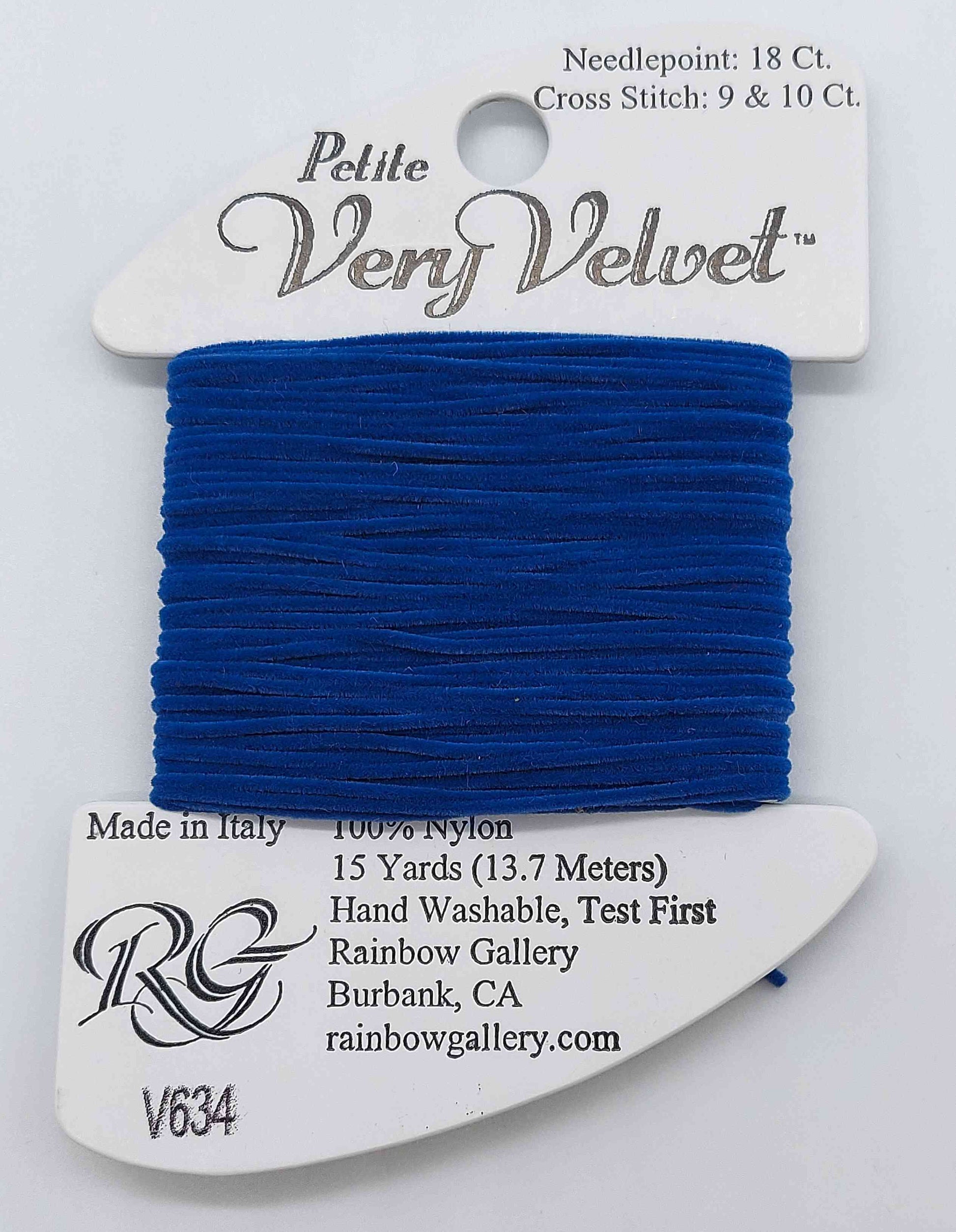 Petite Very Velvet - Assorted Colors - V634-BRITE BLU